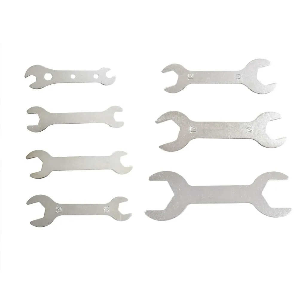 Double Ended 1.5-2mm Thin Brake Wrench Tool Kit for Bike Cycling - 7 Sizes Adjustable Spanner