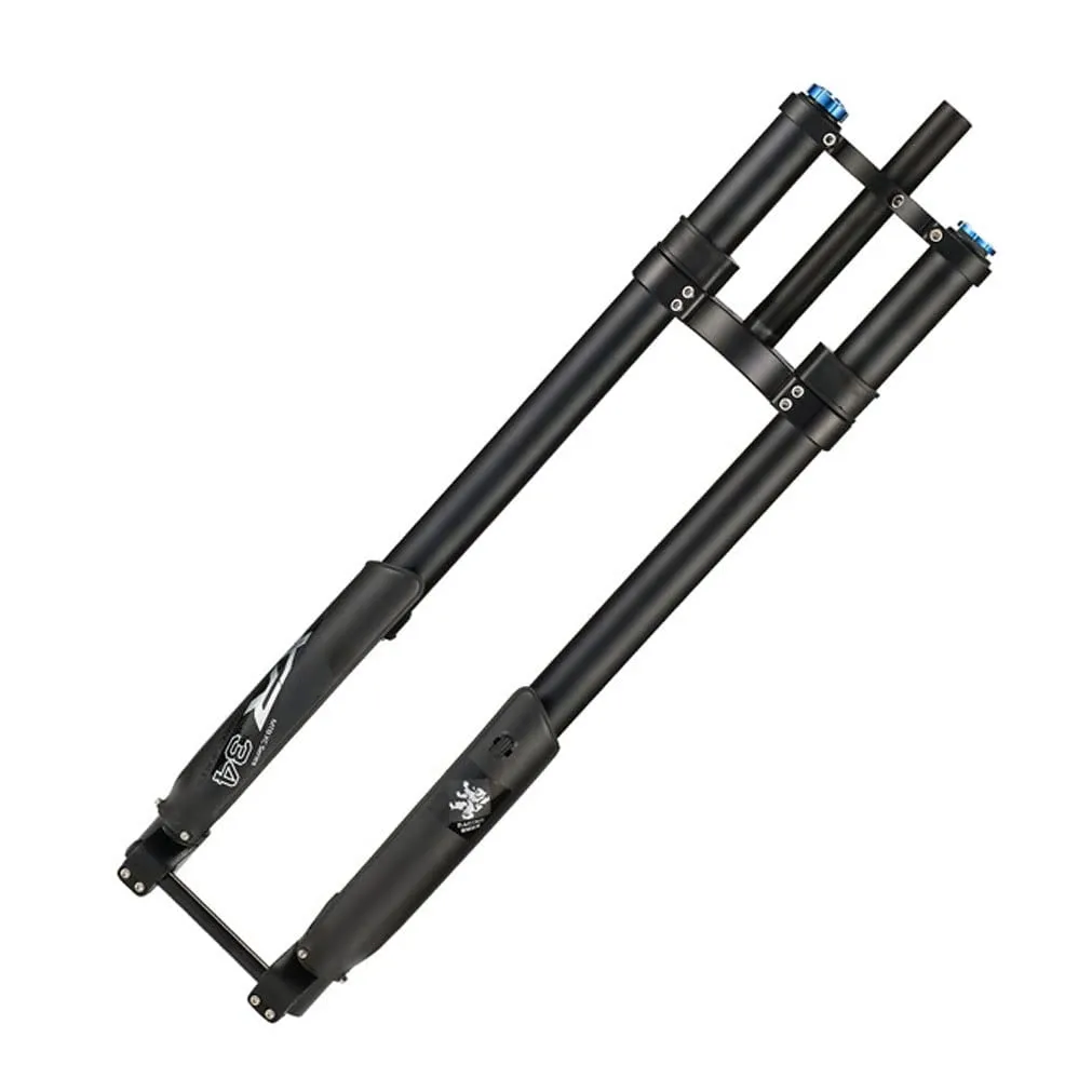 Downhill Mountain Bike Suspension Fork 26/27.5/29' - 160mm Travel, Adjustable Rebound, Black