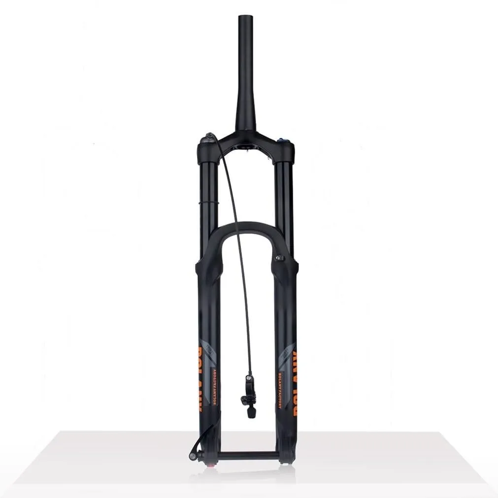 Downhill Mountain Bike Suspension Forks 27.5/29, 160mm Travel, Adjustable Rebound, Black