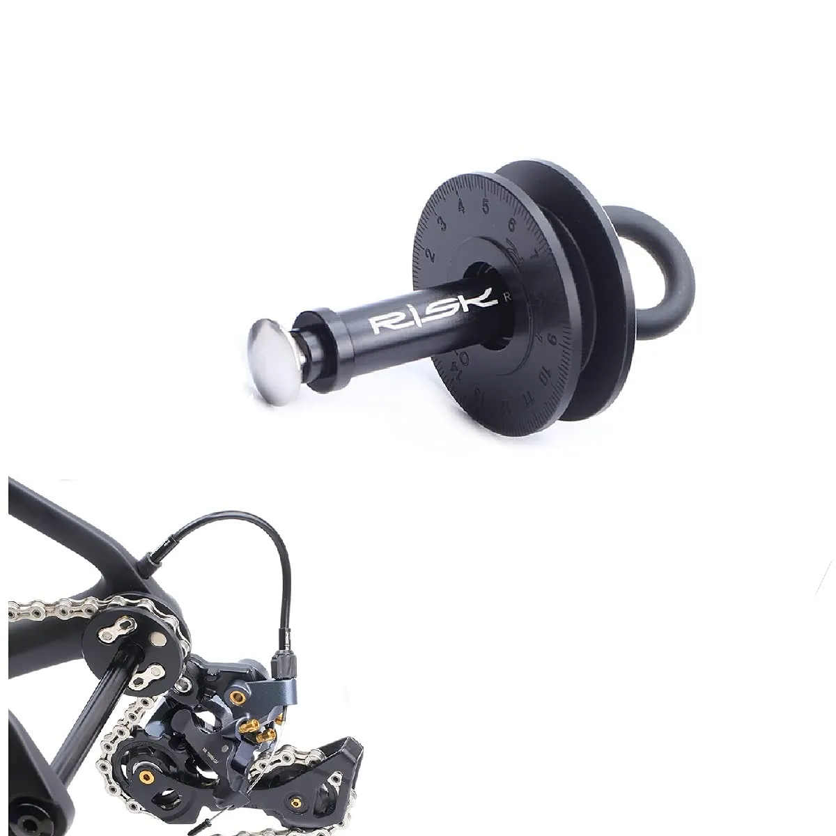 Dummy Hub Bicycle Sleeping Hub Tool Holder - 5 in 1 Chain Keeper for Quick Release & 12mm Axle