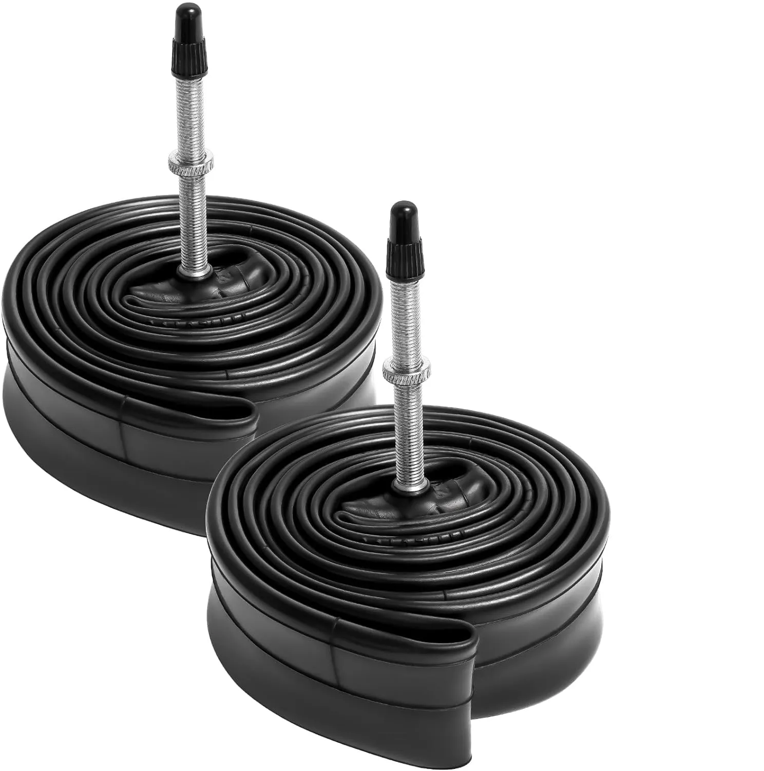 Durable 20' Bike Tubes - 2 PCS, Presta Valve FV60mm, Compatible with 20x1-3/8 Bicycle Tires