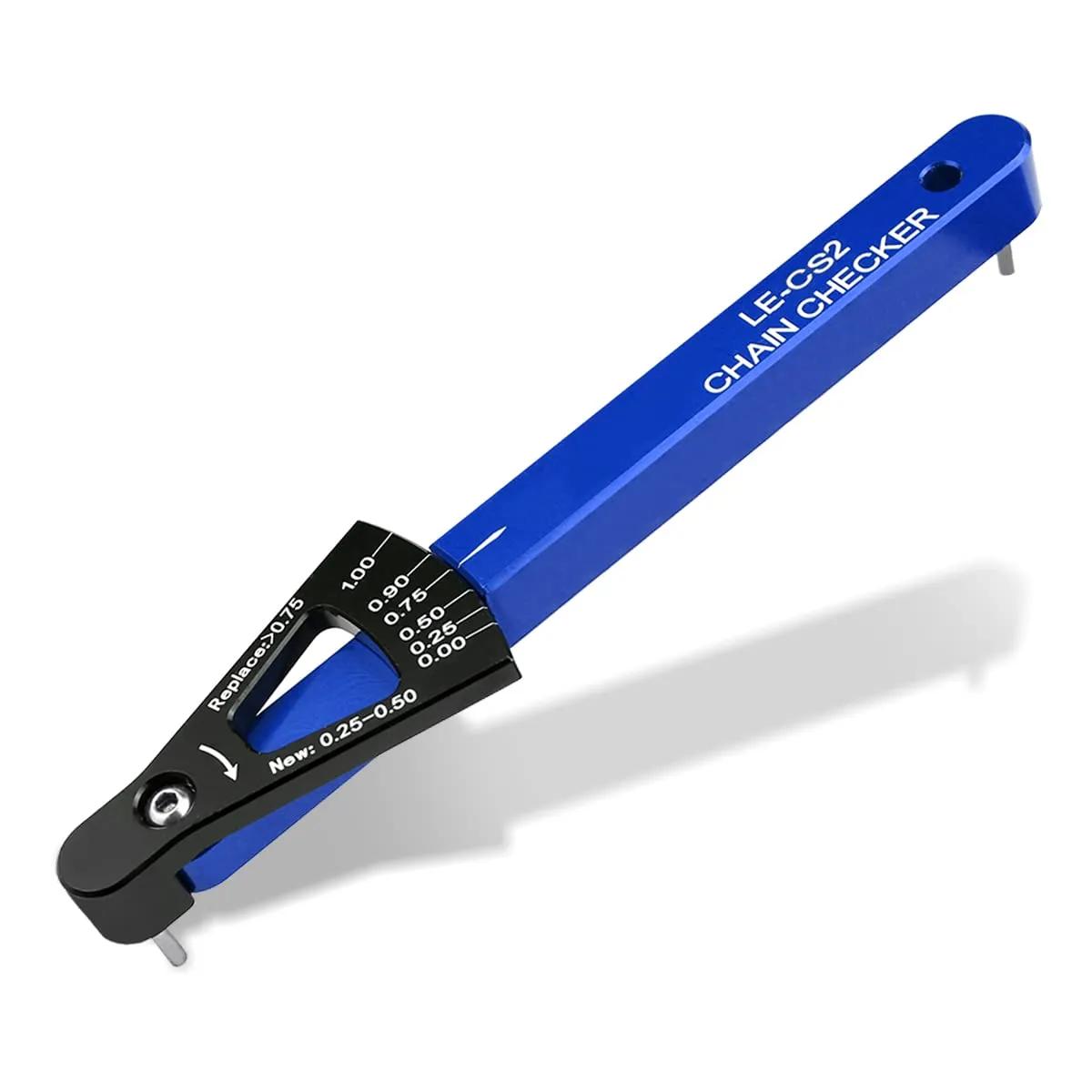 Durable Aluminum Bike Chain Checker Tool, Wear Indicator for Most Bicycle Chains - YOLUFER