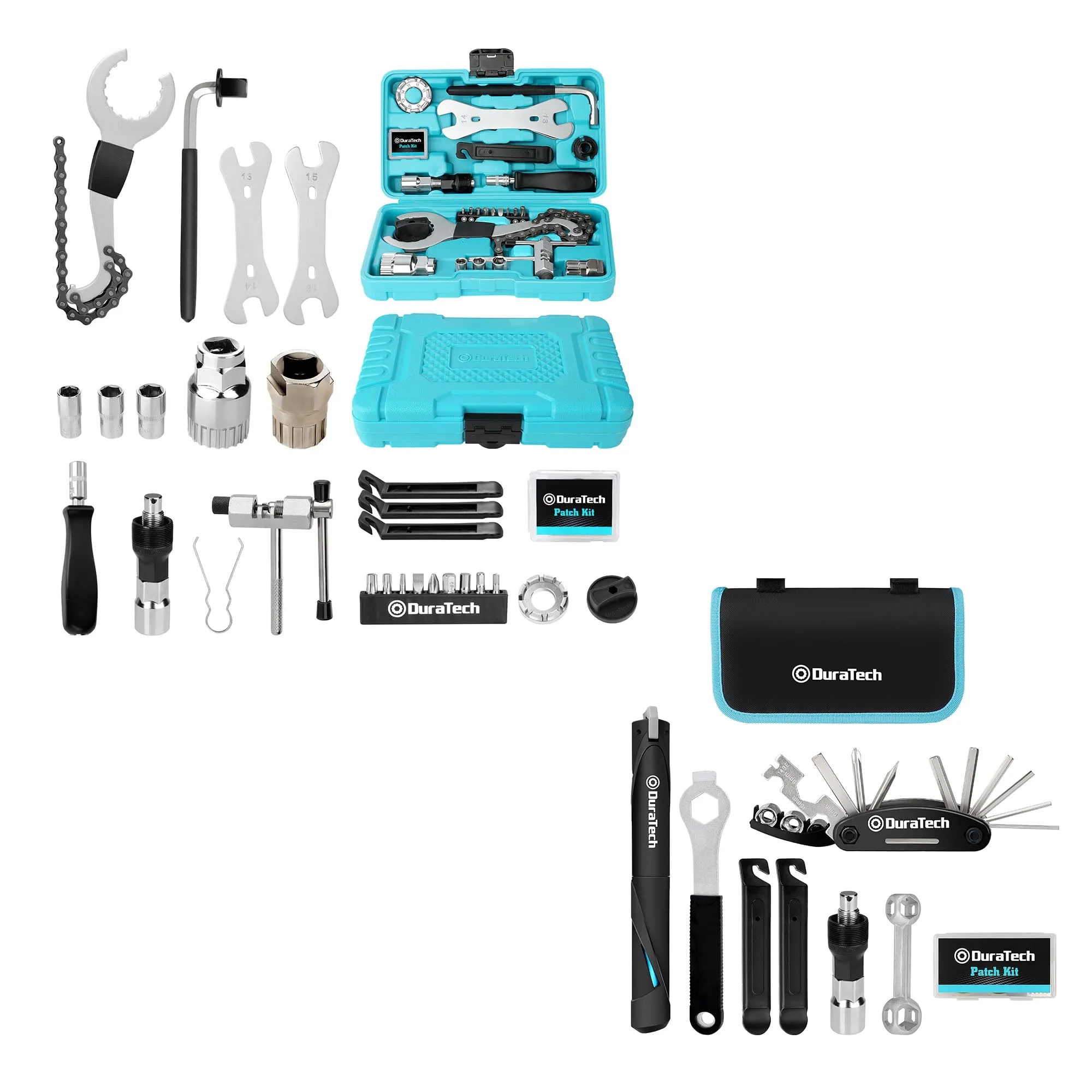 DURATECH 31-Piece Complete Bike Repair Kit with Storage Box, Portable and Durable Tool Set