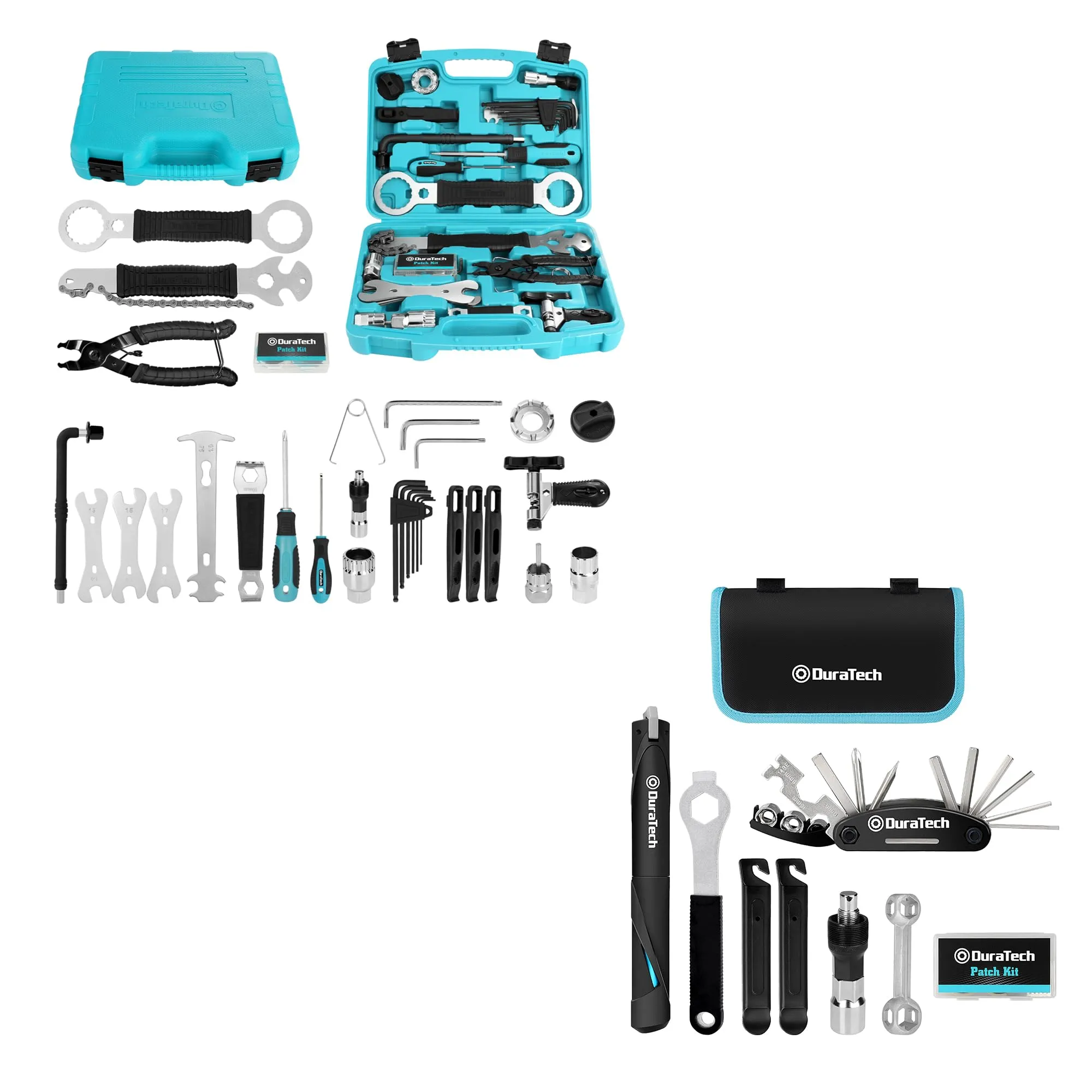 DURATECH 41-Piece Complete Bike Tools Kit with Storage Box, Portable Tool Set for Cyclists
