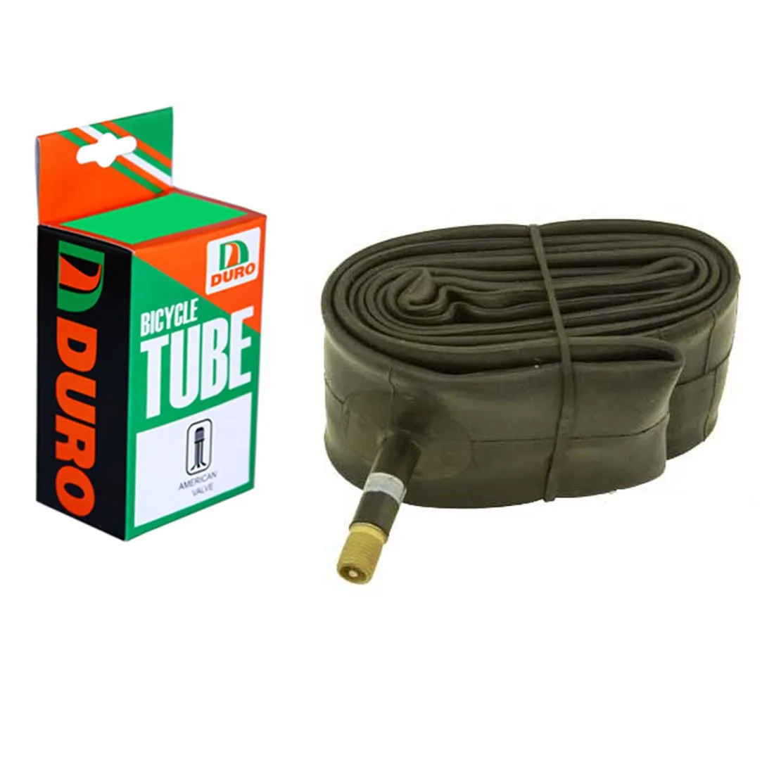 Duro Bicycle Tube 16' x 1.50'/1.75/1.90' with 33mm Standard American Valve for Bikes