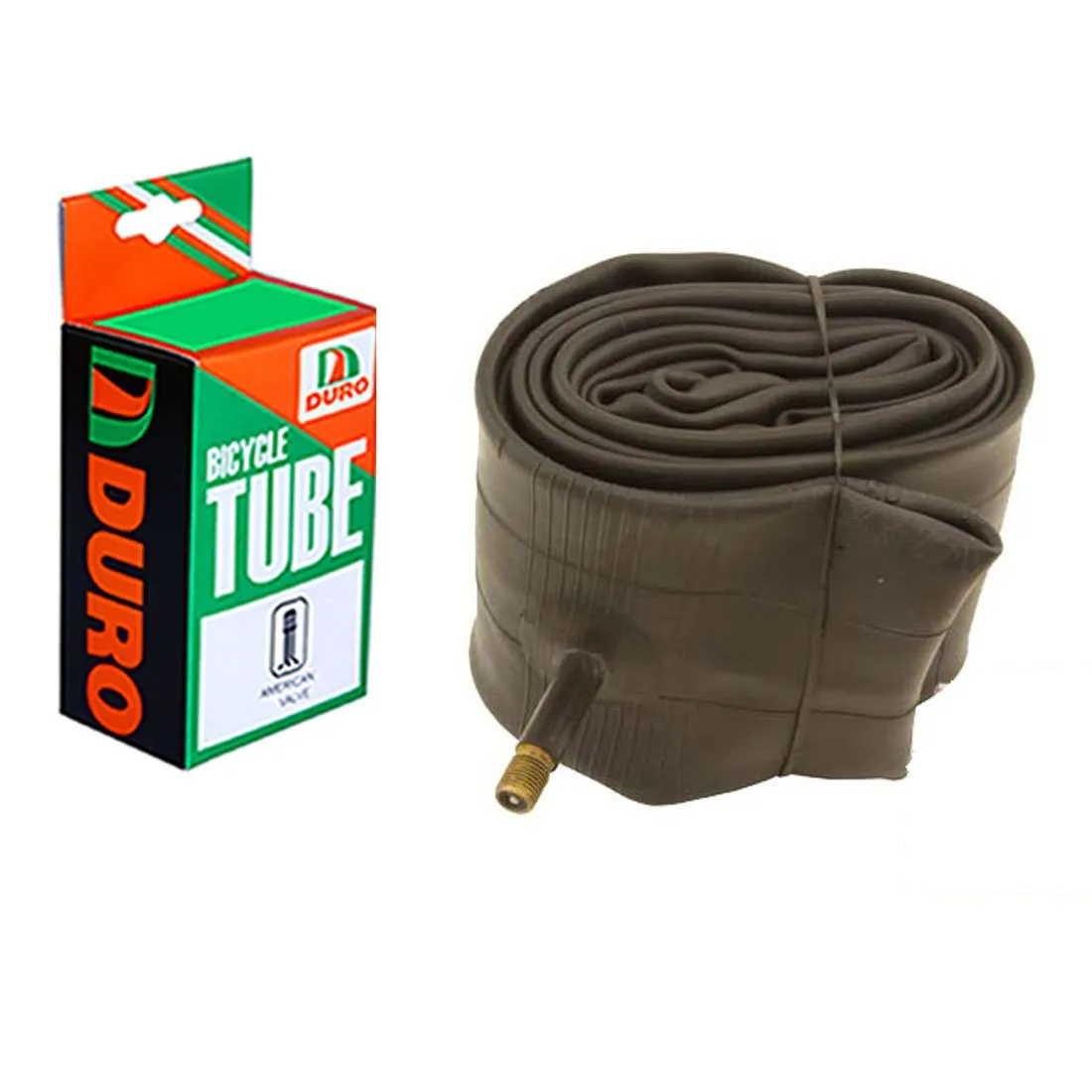 Duro Bicycle Tube 24' x 2.50/2.60/2.75/3.00/3.25' (33mm) Standard American Valve for Durable Riding