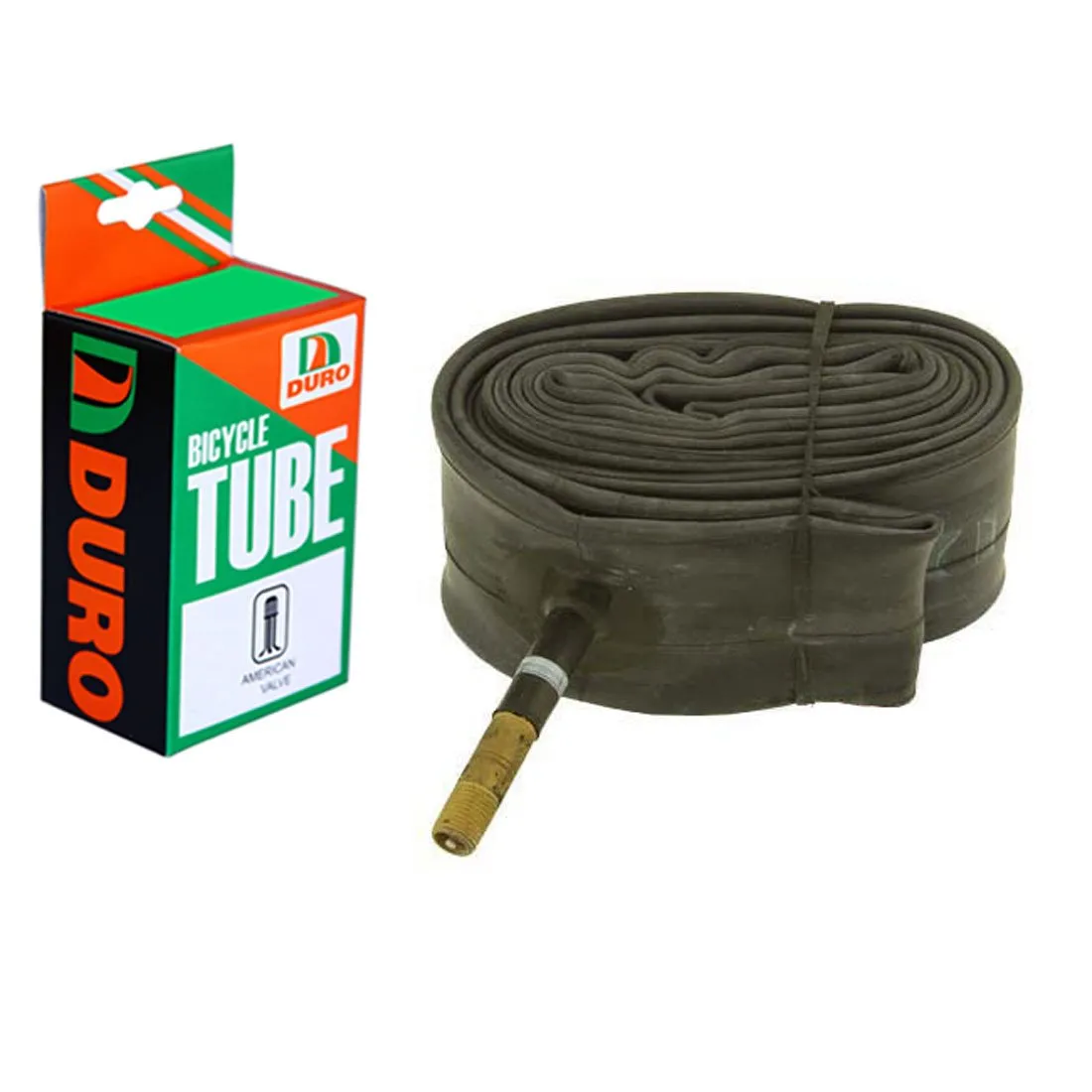 Duro Bicycle Tube 26' x 1.75'/2.125' with 48mm Schrader Valve - Durable Replacement Tube