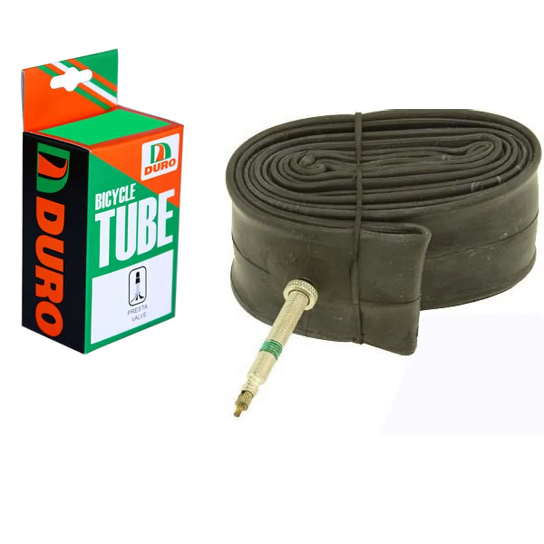 Duro Bicycle Tube 26' x 1.75'/2.25' with 48mm French Presta Valve for Durable Performance