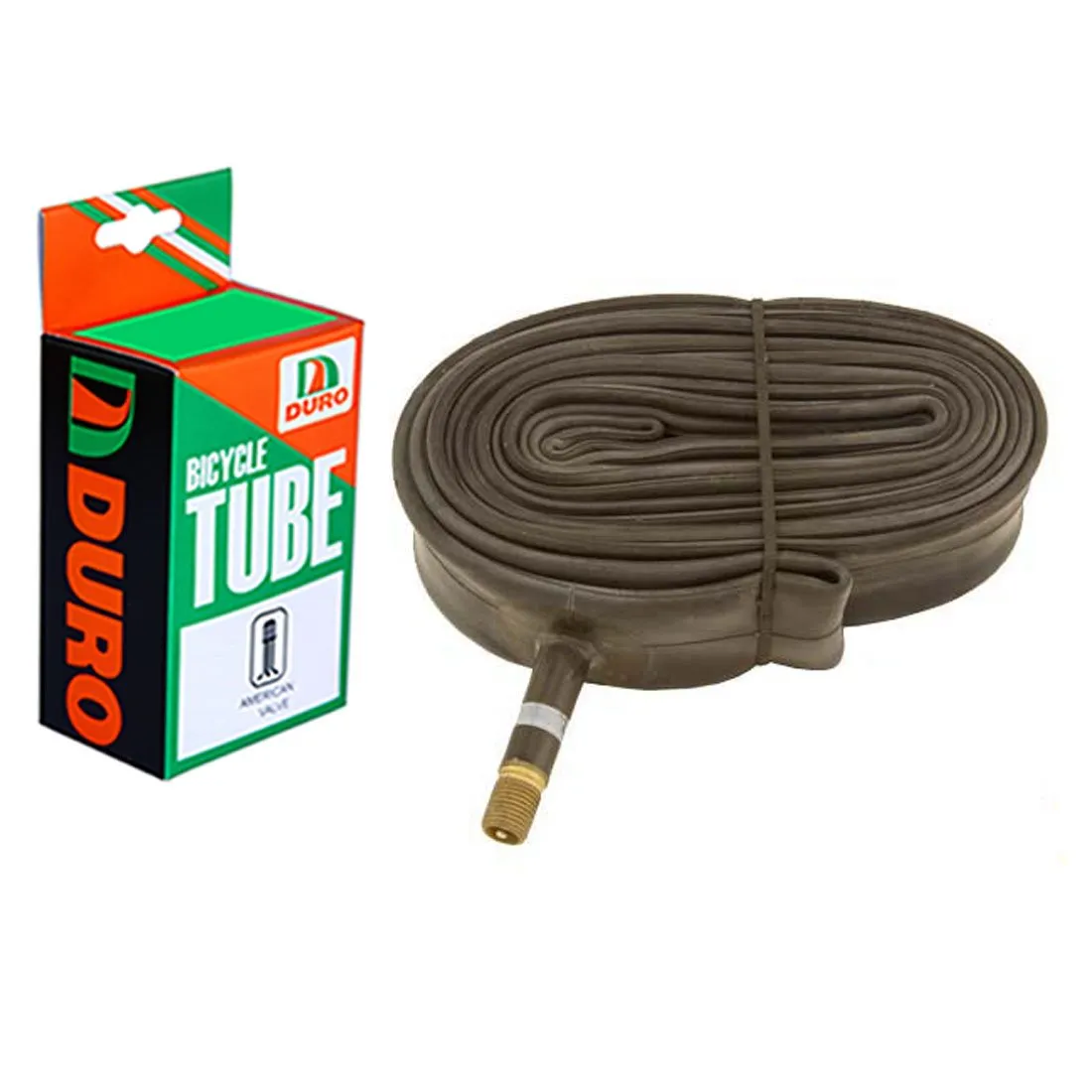 Duro Bicycle Tube 27' x 1 1/8' - 1 1/4' Standard American/Valve for Reliable Performance
