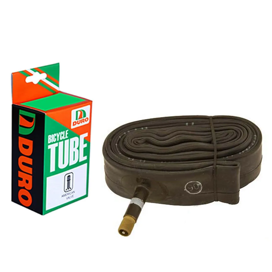 Duro Bicycle Tube 700 x 25c/28c with 33mm American/Schrader Valve for Optimal Performance