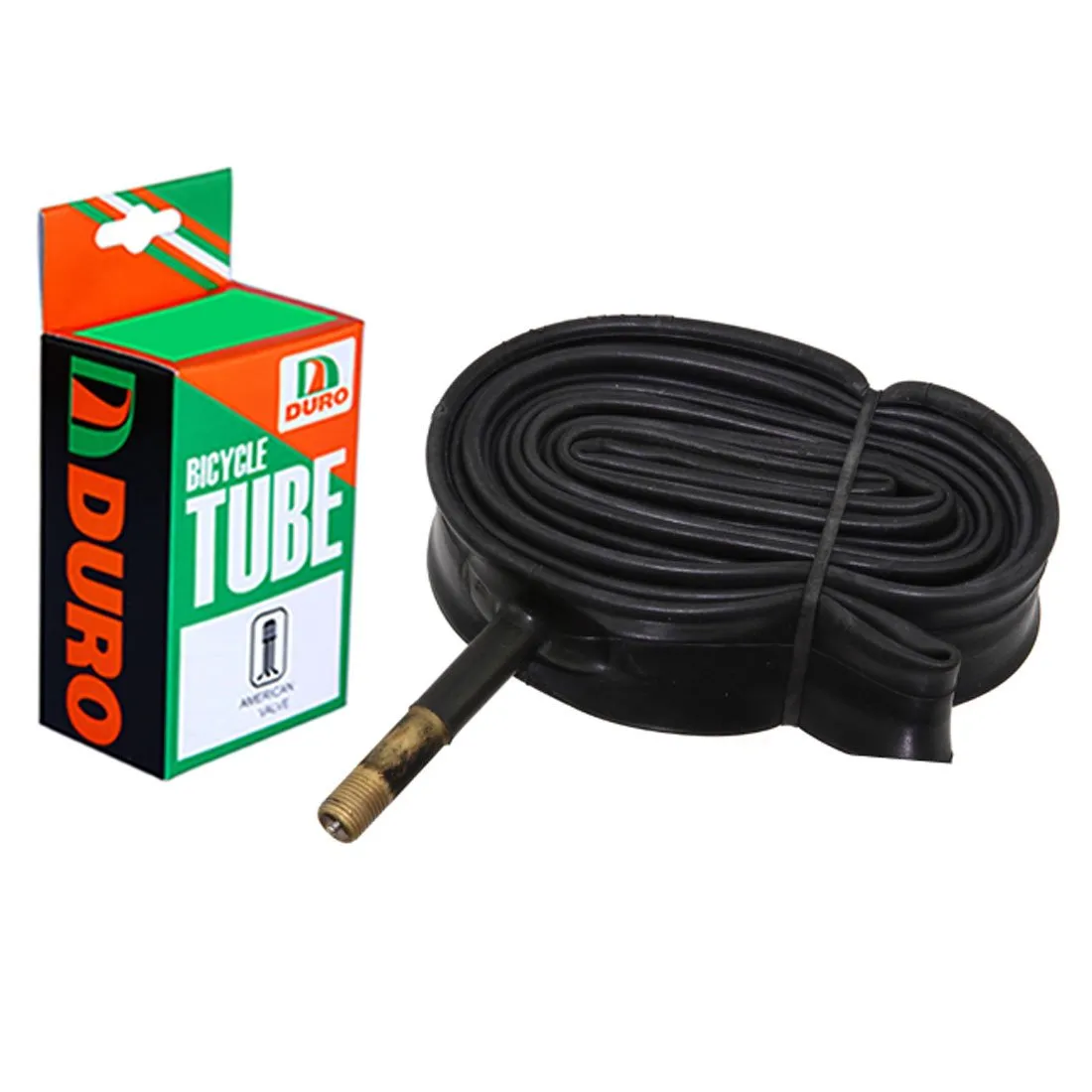 Duro Bicycle Tube 700 x 25c/28c with 48mm Standard American Valve for Reliable Performance