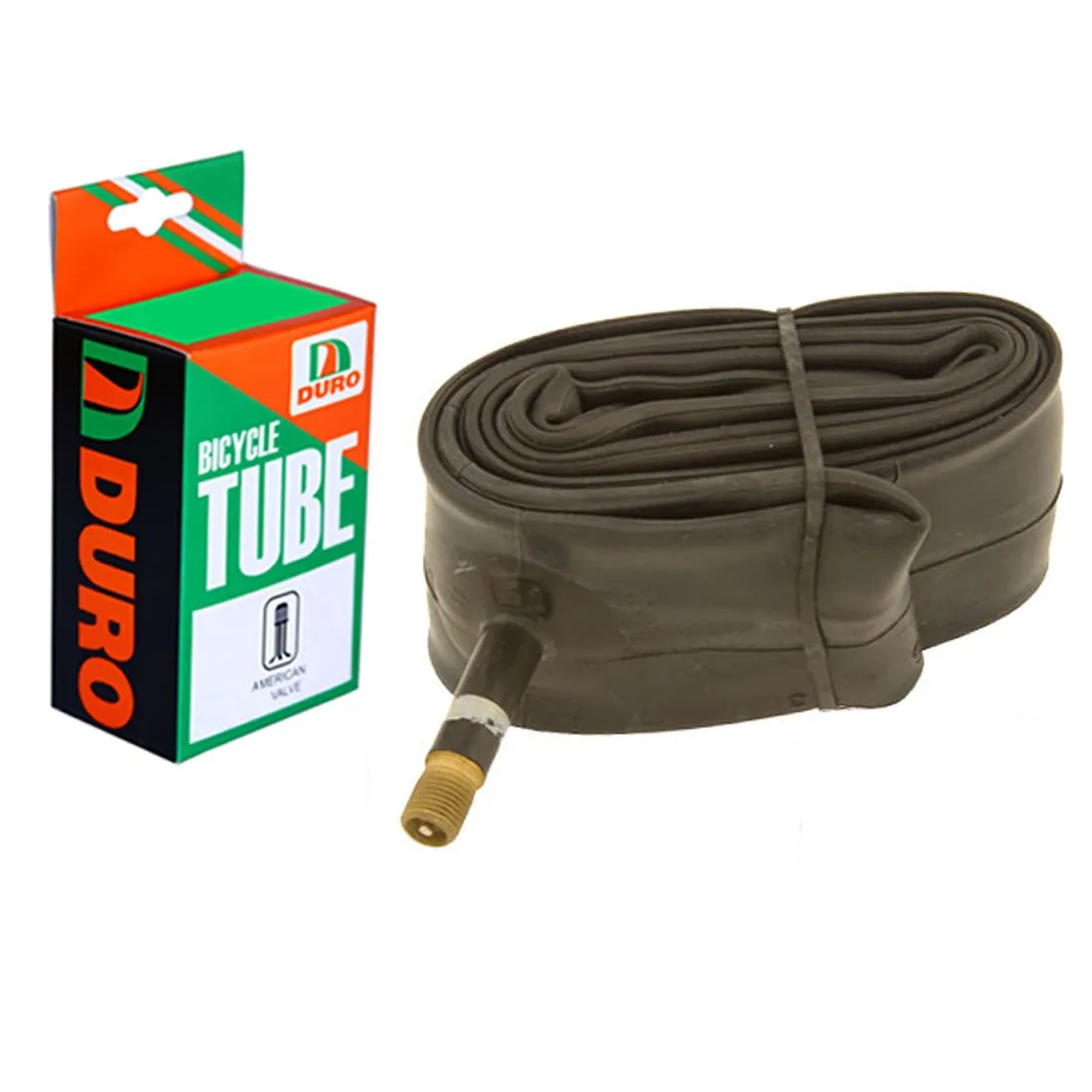 Duro Fat Bicycle Tube 16' x 2.125/2.35/2.40 with Standard American Schrader 33mm Valve
