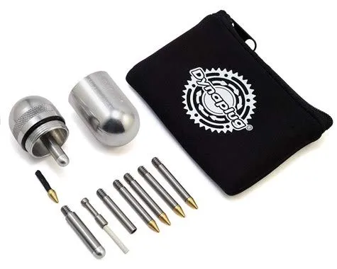 Dynaplug MEGAPILL Tire Repair Kit - Polished Aluminum, Tubeless Patch for Large Punctures