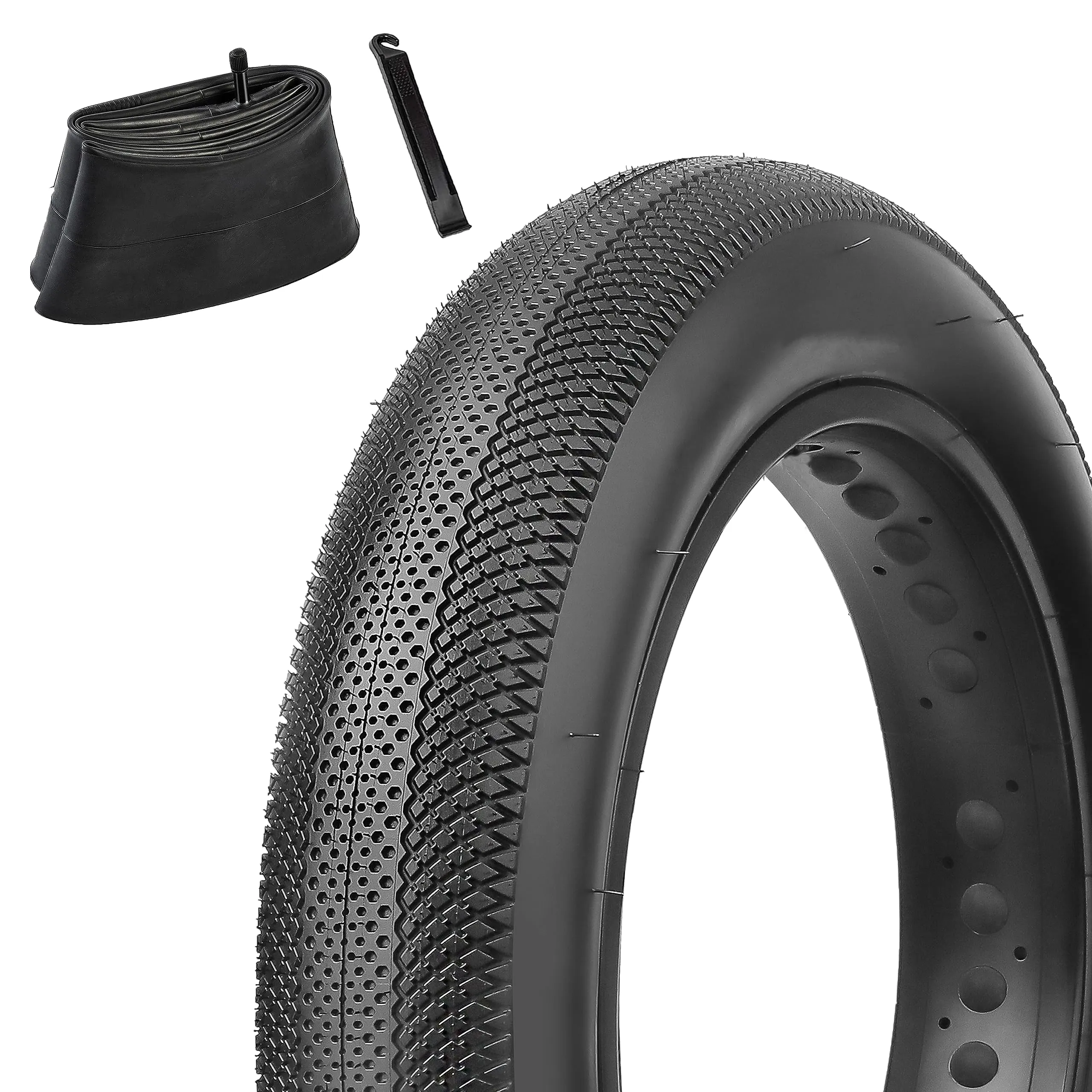 E-Bike Fat Tire Replacement Set - MOHEGIA 20/26 x 4.0-inch Tires, Inner Tubes & Levers
