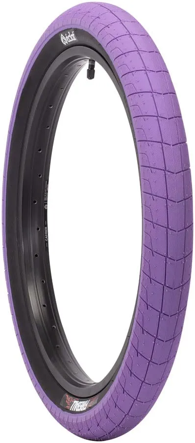 Eclat Fireball Tire 20 x 2.3 - Purple/Black, 60 TPI, 100 PSI, Puncture Resistant, Wire Bead