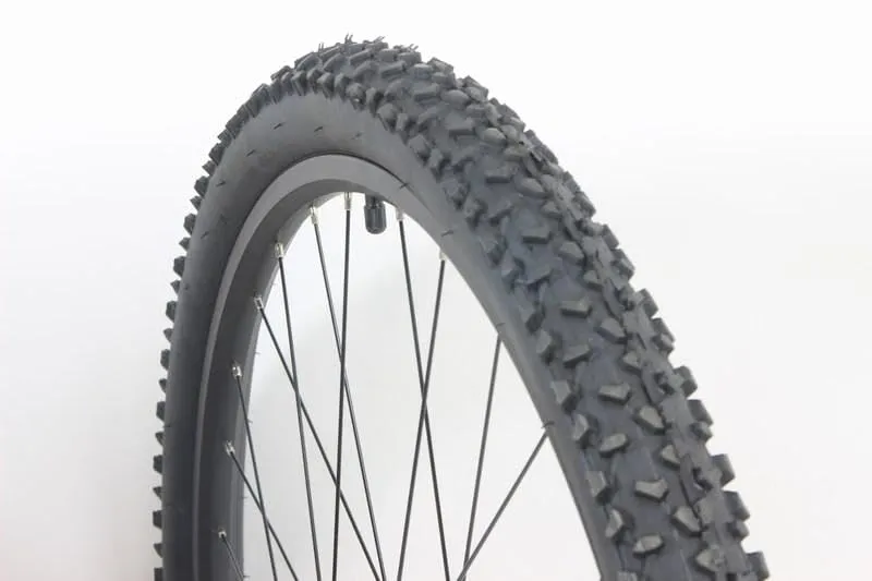 Economy 29' Mountain Bike Tire Pair - 29x2.25 Blackwall with Schrader Tubes - Durable & Fast