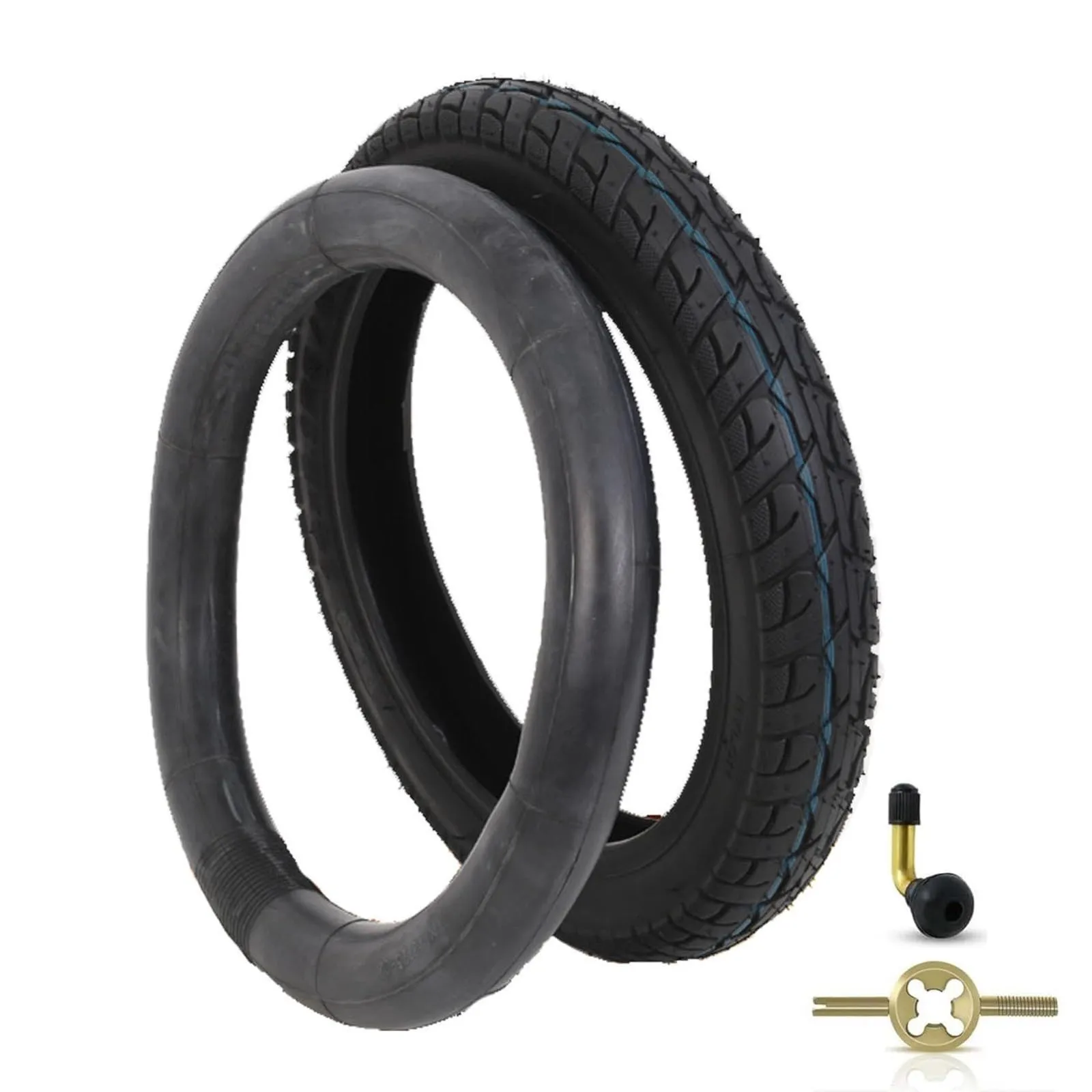 Electric 14-Inch Bike Tire & Inner Tube Set - Puncture Resistant, Explosion-Proof, Fits E-Bikes