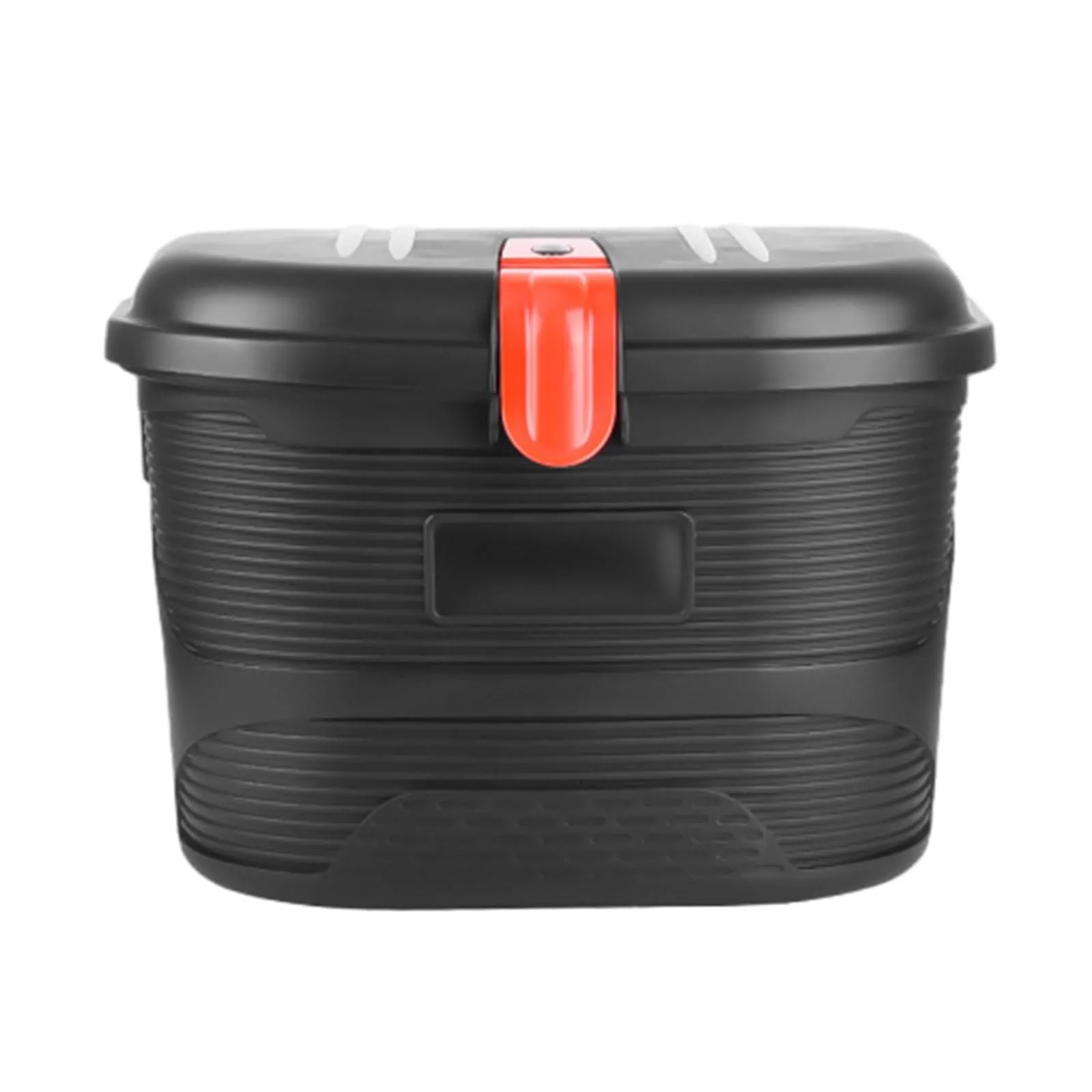 Electric Bicycle Storage Box with Lock, 20L Capacity, Waterproof & Dustproof, 32.5x26.5x24cm, Black