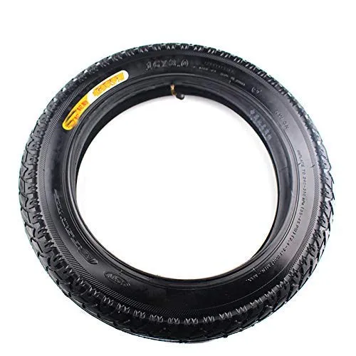 Electric Bike Tire Set 16x3.0 with Inner Tube for Folding Electric Bicycles - Durable Rubber