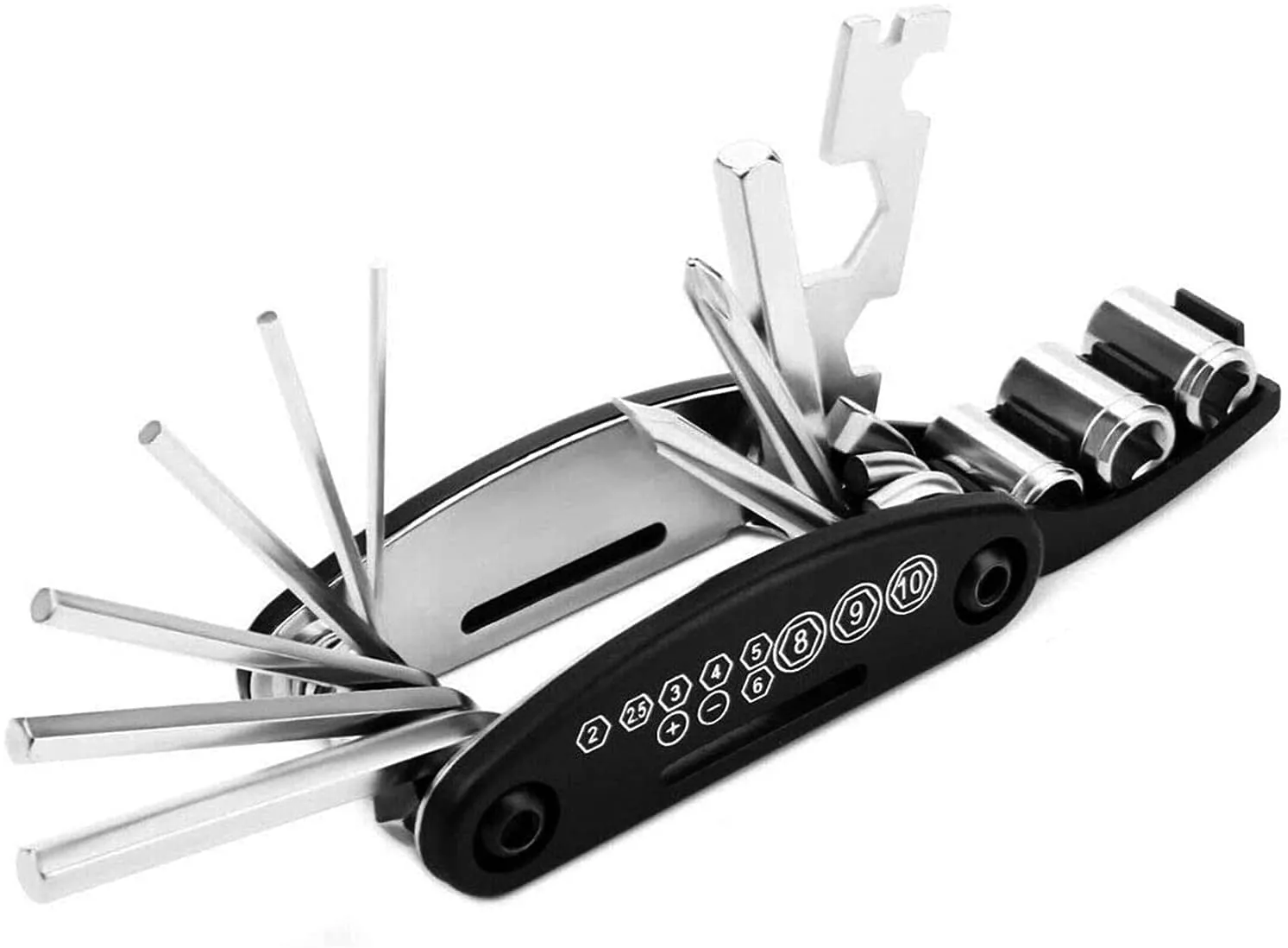 ENGWE 15-in-1 Electric Bike Tool Set - Multi-Functional Portable Toolkit for Mountain Bikes, Black