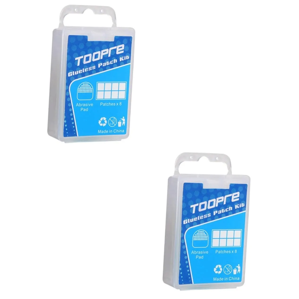 ERINGOGO Rubber Bicycle Tire Patch Repair Kit - 16 Patches & 2 Tools for Quick, Easy Repairs