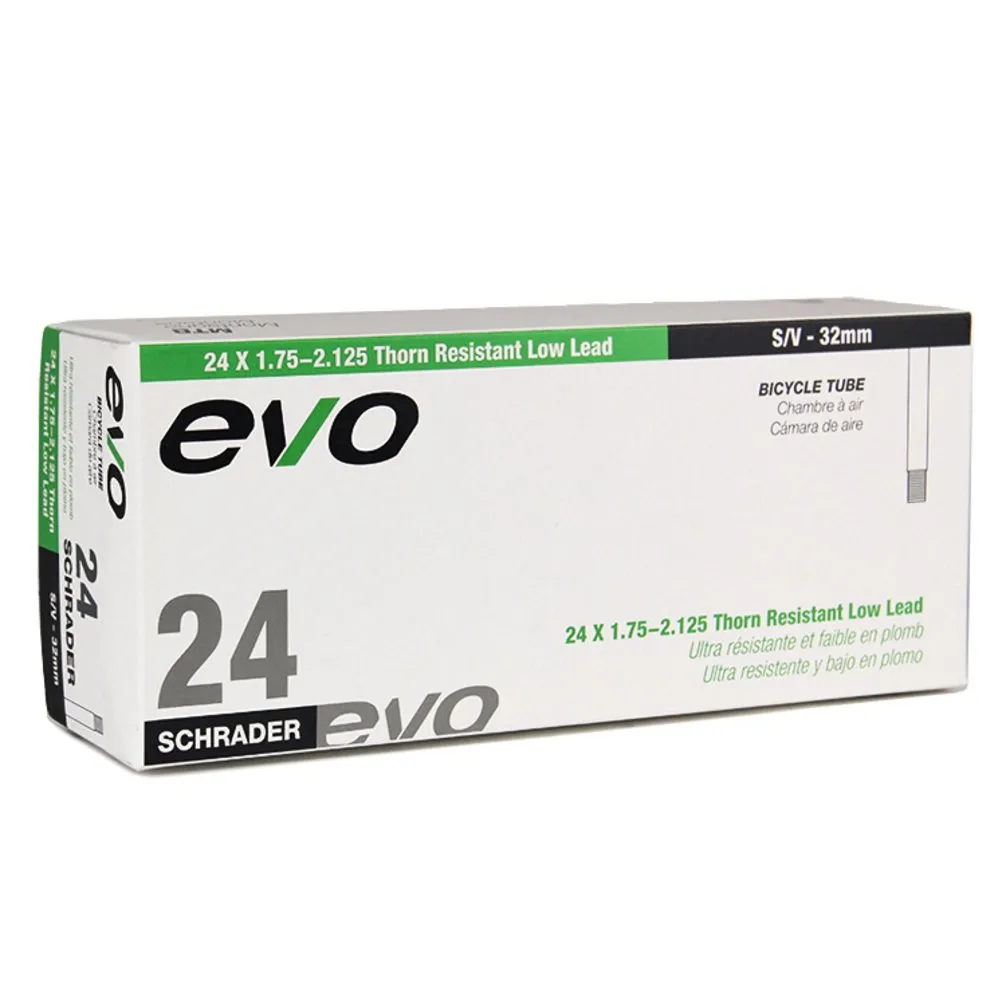 EVO Thorn Resistant Inner Tube 24x1.75-2.125 AV 32mm for Reliable Bicycle Performance