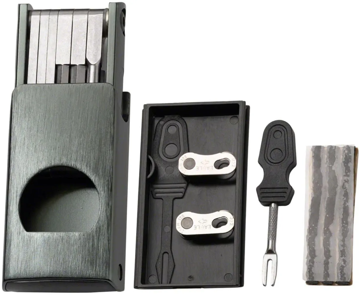 F16 Multi-tool in Black by Crankbrothers - Versatile Tool with Screwdrivers, Chain Tool, and More