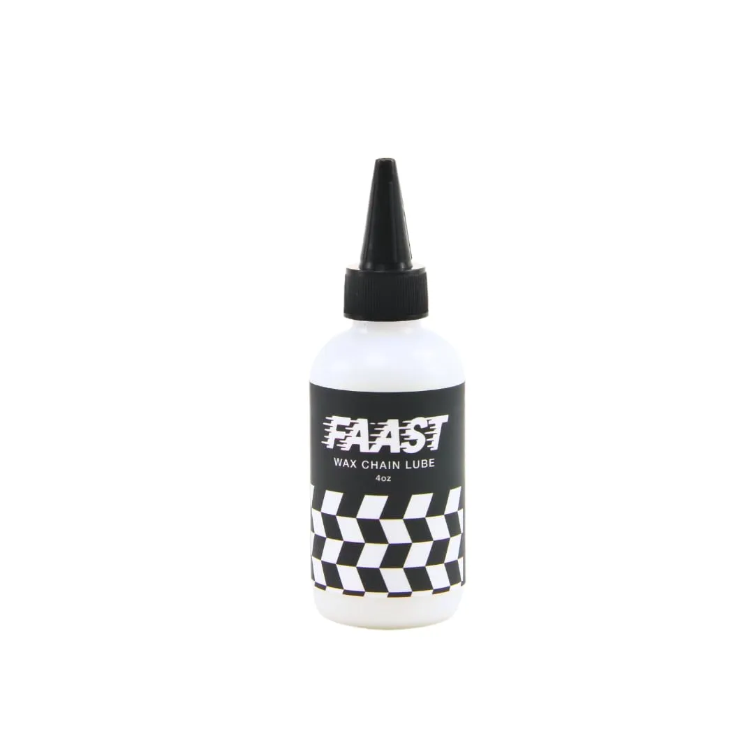 FAAST Wax Chain Lube - 4 fl oz - Long Lasting Liquid Wax Emulsion for Low Friction Biking
