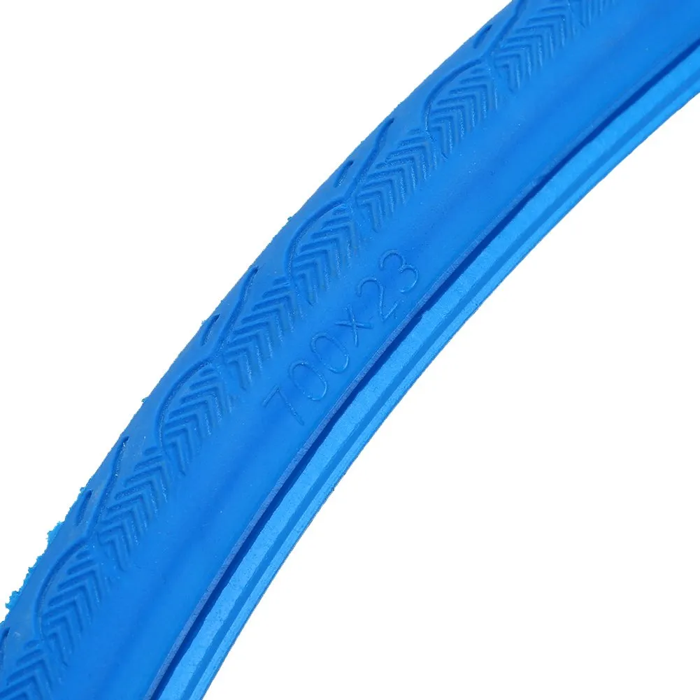 Fashion Cycling Solid Tires 700 * 23C Tubeless Road Bike Tire - Blue, Anti-Breaking & Explosion Proof