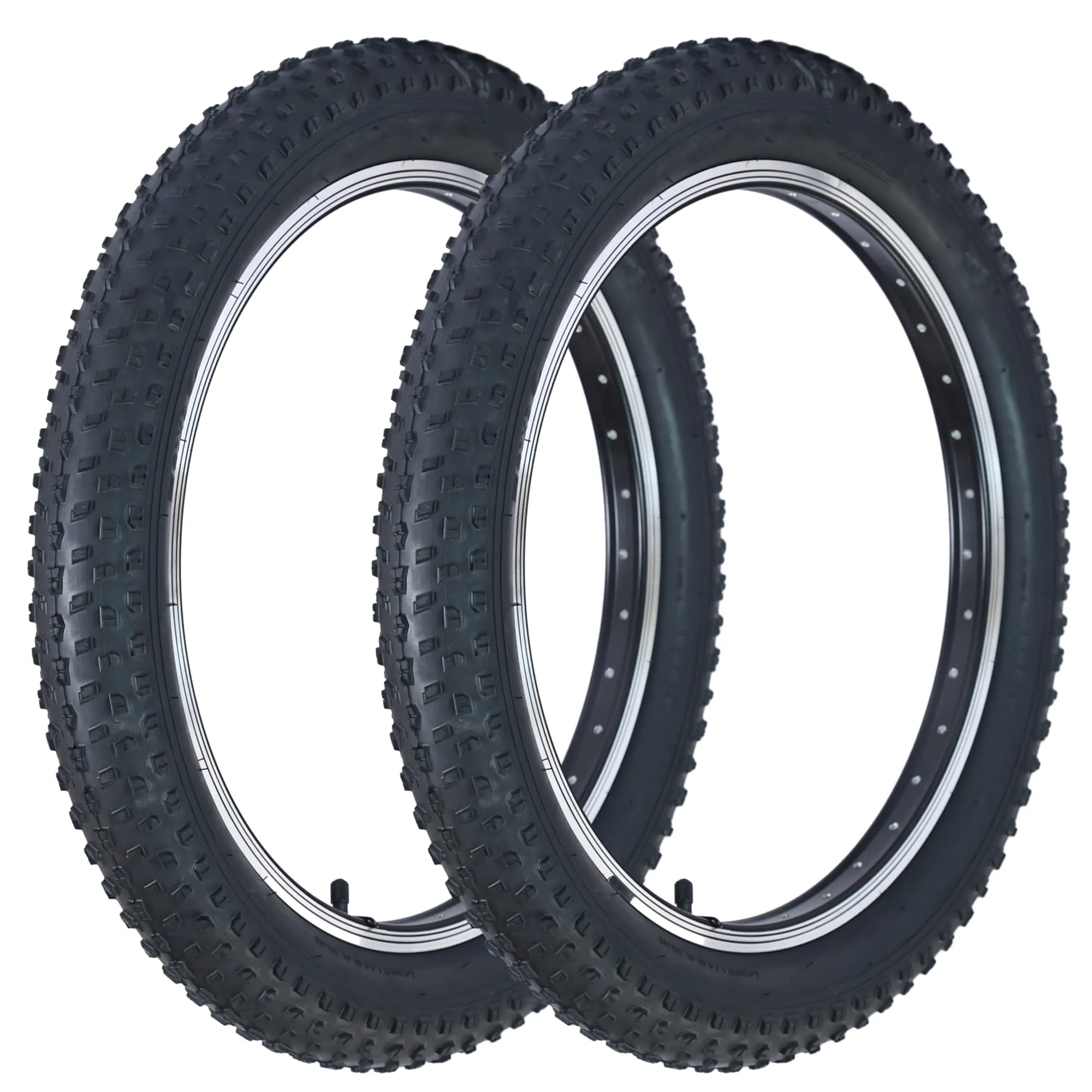 Fat Bike Tire 20' / 26' x 4' - Durable Replacement for Mountain, Snow & Beach Biking