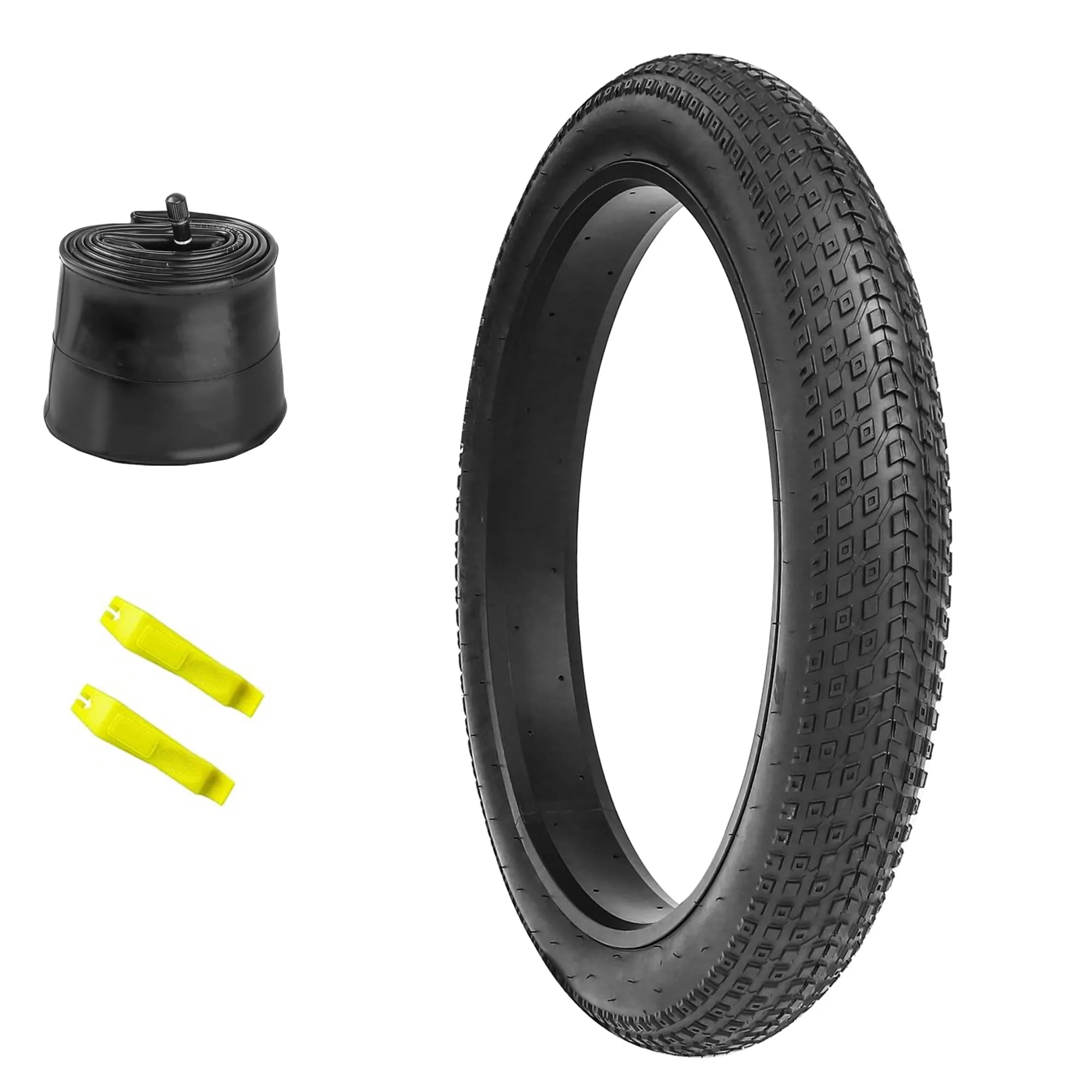 Fat Bike Tire 20'x4' & 26'x4' - Durable Replacement for Mountain, Snow & Beach Bikes