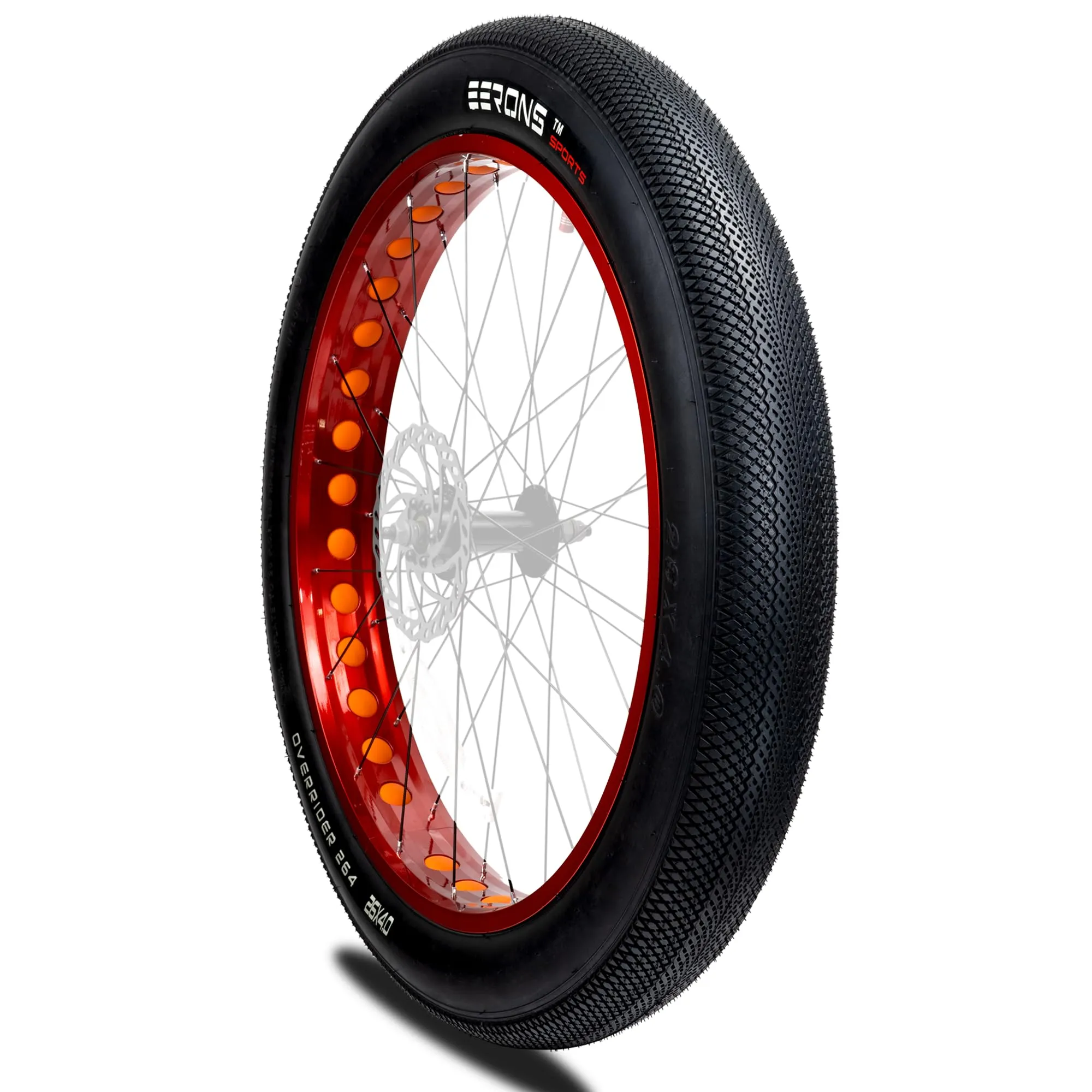 Fat Tire 26x4 Bicycle Tire, 60 TPI, Puncture-Resistant, Zero-Rolling Resistance for E-Bikes & Tricycles