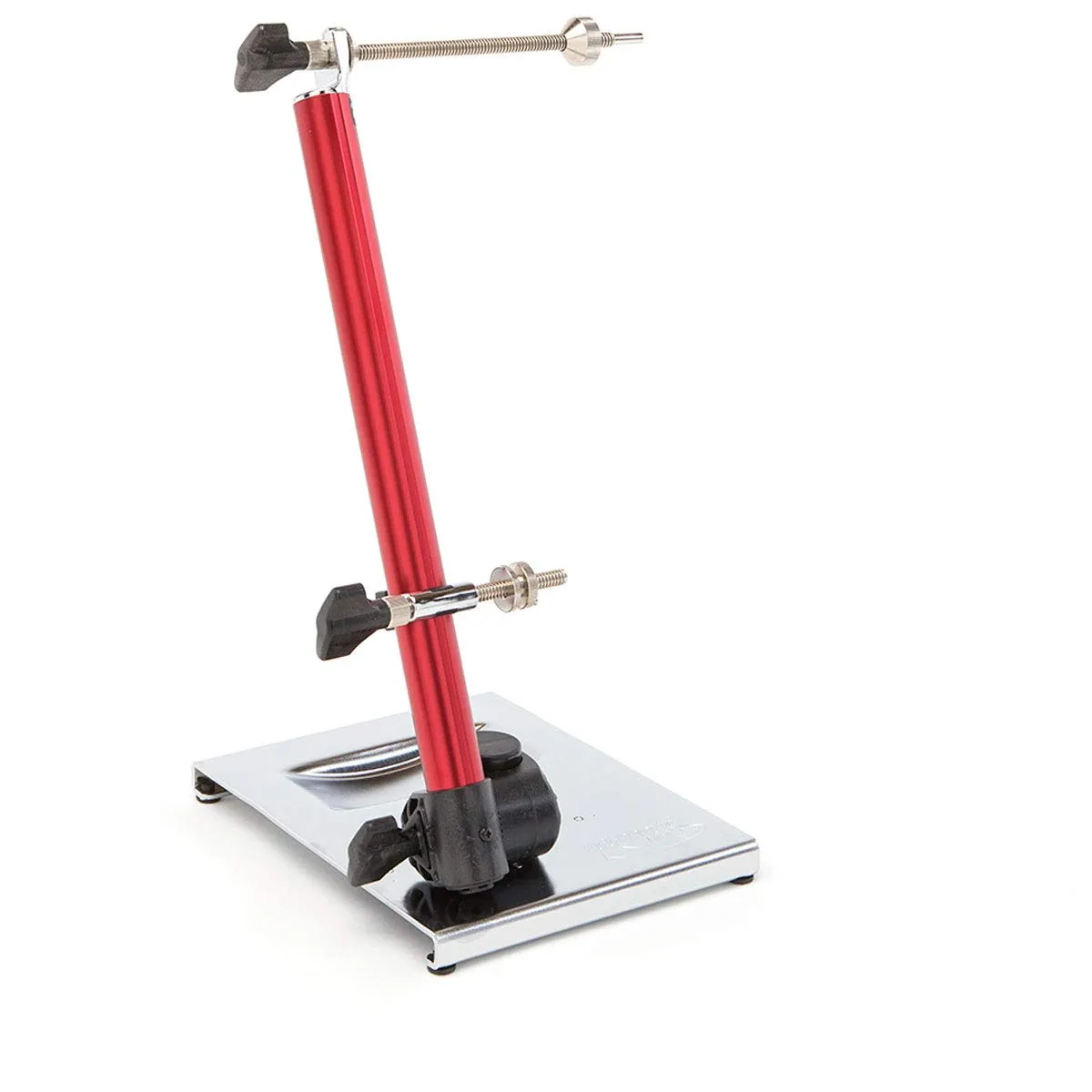 Feedback Sports PRO TRUING Stand with Thru AXLE Adapter - Lightweight, Portable, Compatible with Most Wheels