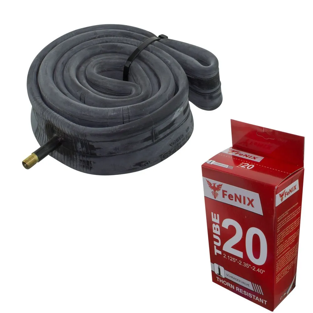 Fenix 20' Thorn Resistant Bicycle Tube - 2.125'/2.35'/2.40' - 33mm Schrader Valve Replacement