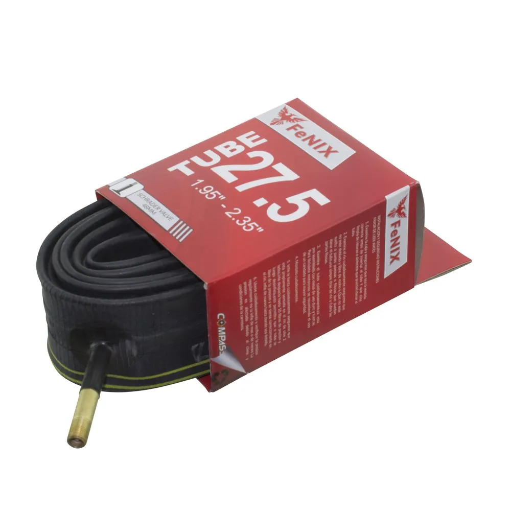 Fenix 27.5' Bicycle Tube 1.95'-2.35' with 48mm Schrader Valve - Reliable Inner Tube for Bicycles