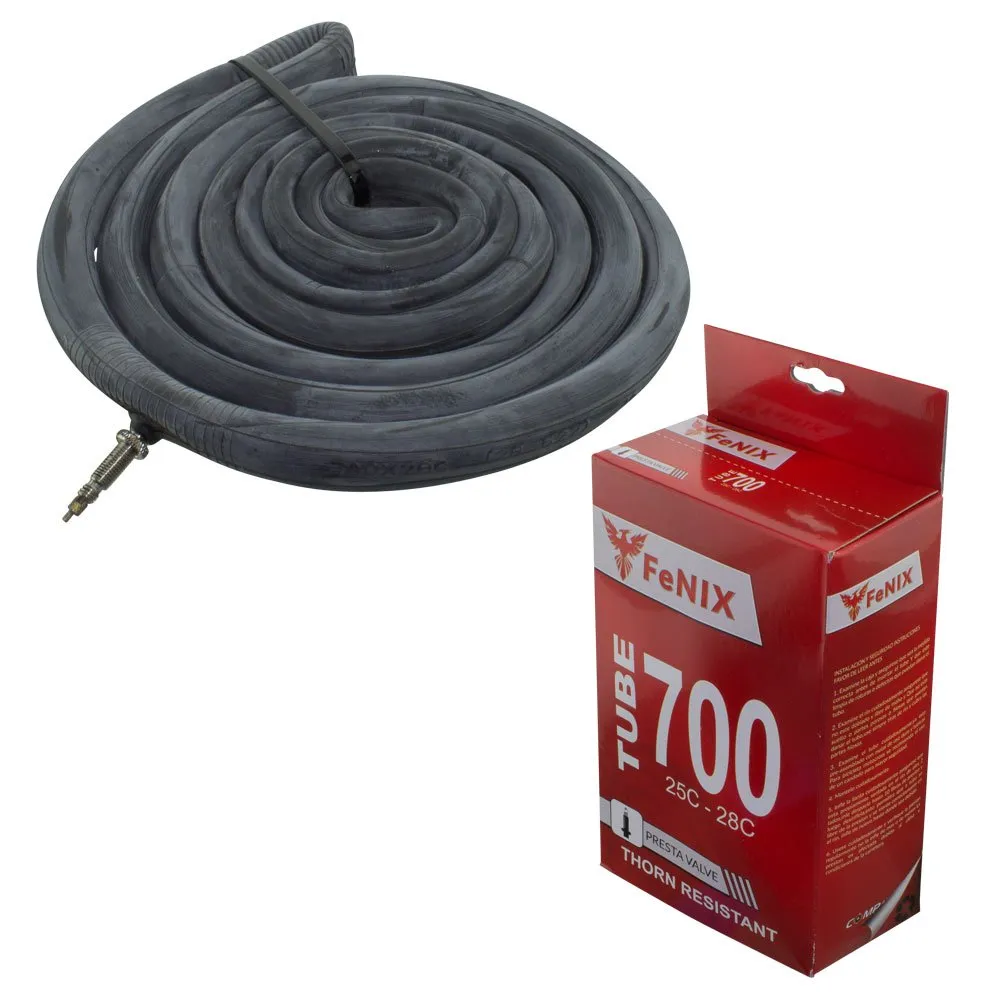 Fenix 700 x 25c/28c Thorn Resistant Bicycle Tube - 33mm Presta Valve, Durable Inner Tube
