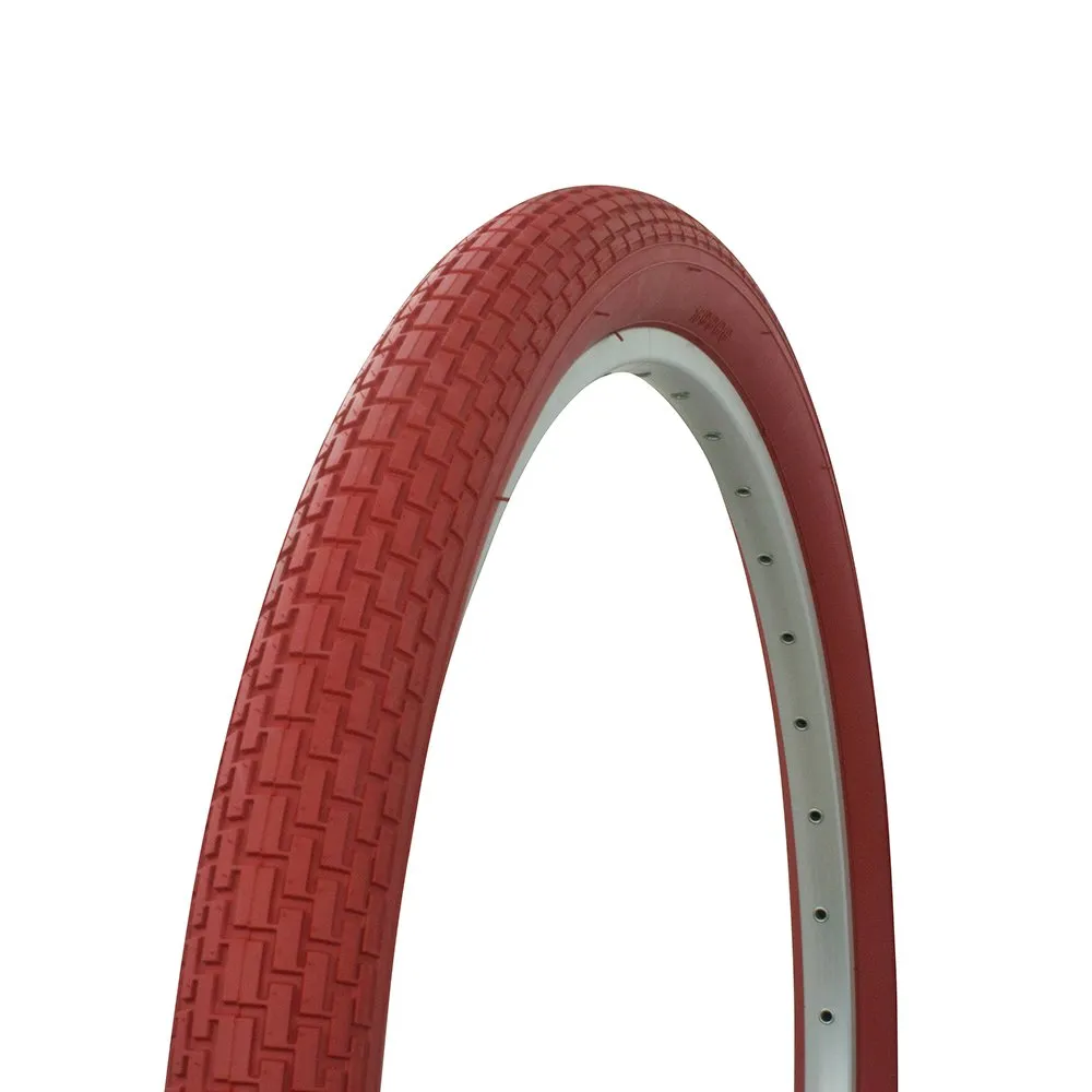 Fenix Brick Tread Beach Cruiser Tire 26in x 2.125in - G-5009, 40 P.S.I, Various Colors Available