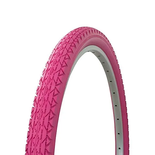 Fenix Cruiser Smooth Tire 24' x 2.125' - Pink Sidewall, 40 PSI Max, High-Quality Performance