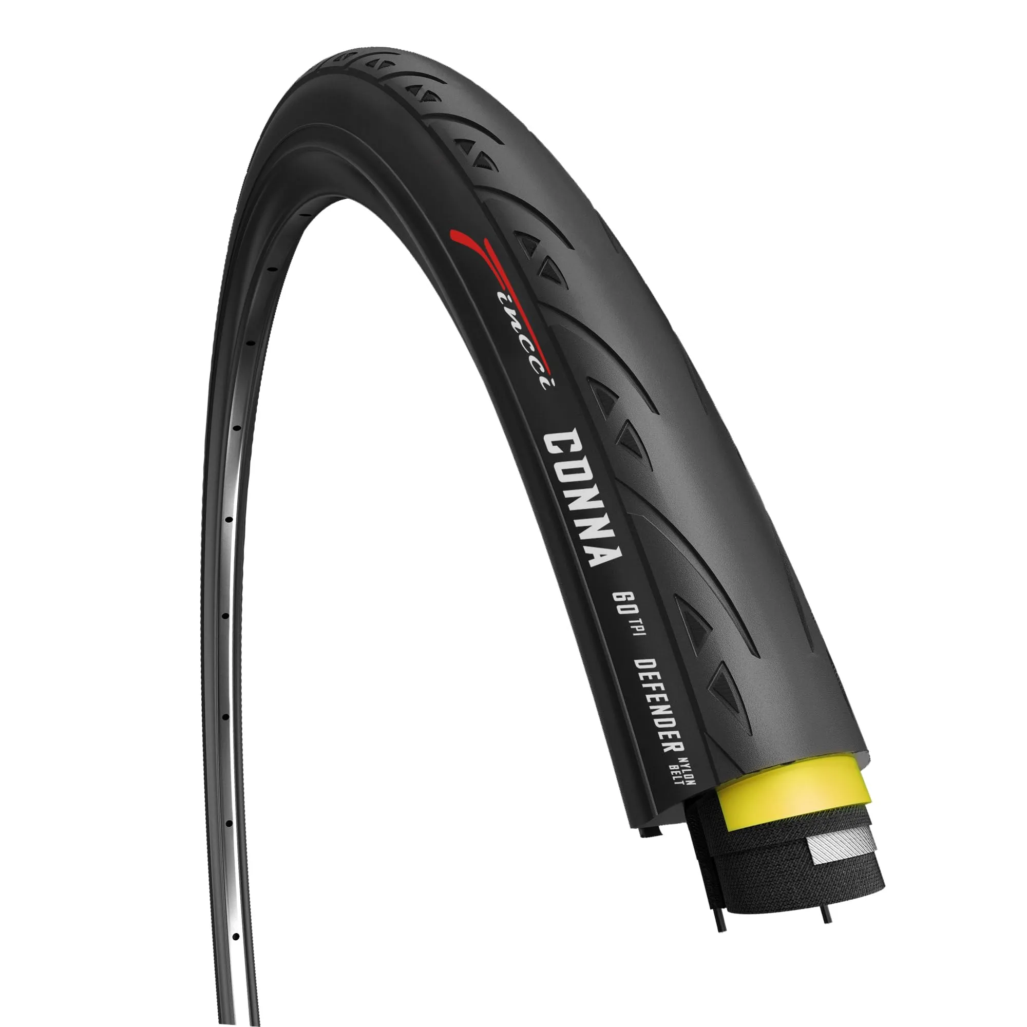 Fincci Conna 700x23c Foldable Tire 60TPI Antipuncture Protection for Cycling Racing Road Bike