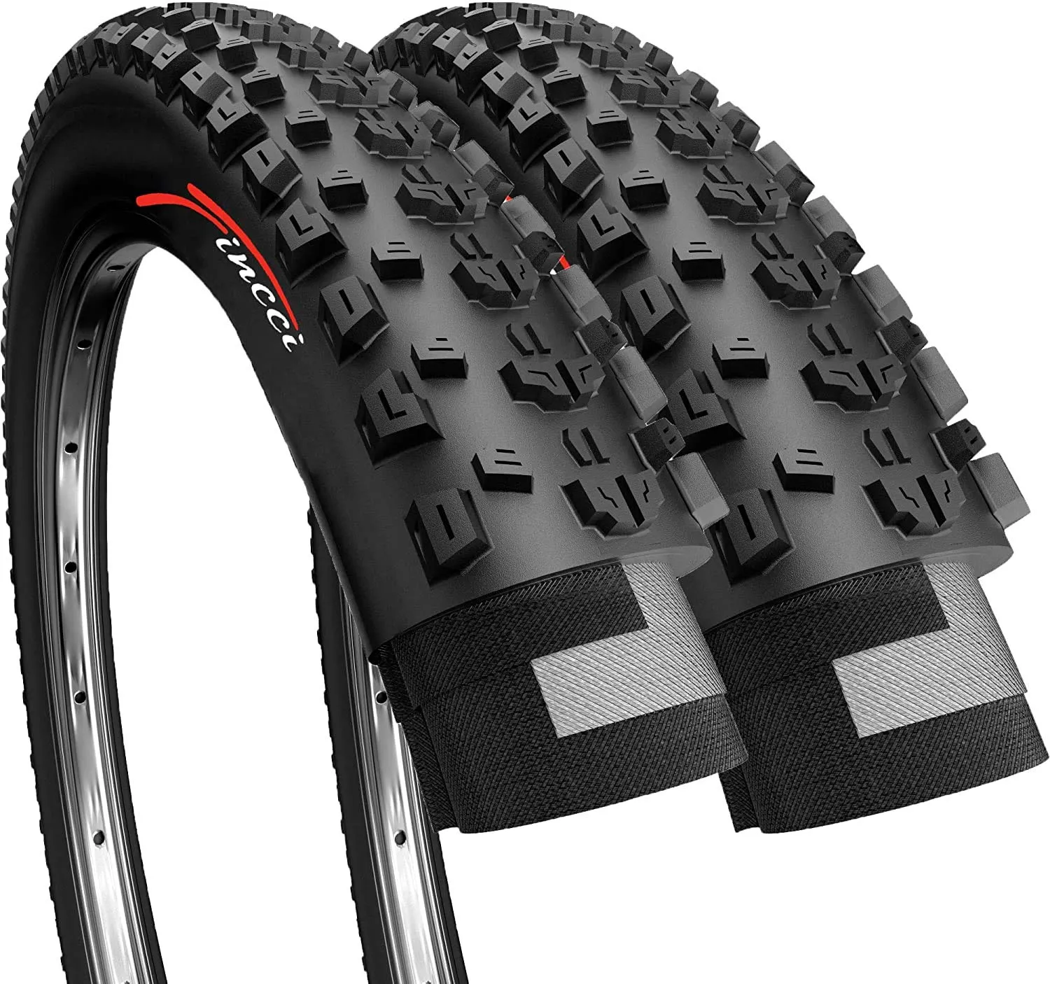 Fincci Foldable Bike Tire 26 x 1.95 Inch 50-559 for Mountain and Offroad Bicycles