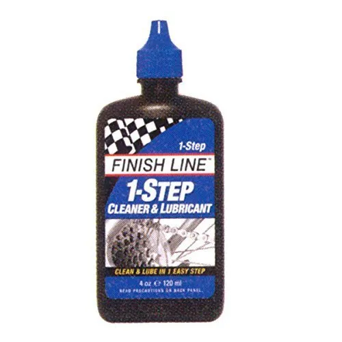 Finish Line 1-Step Bicycle Chain Cleaner & Lubricant 4oz Squeeze Bottle for Commuters & Cyclists