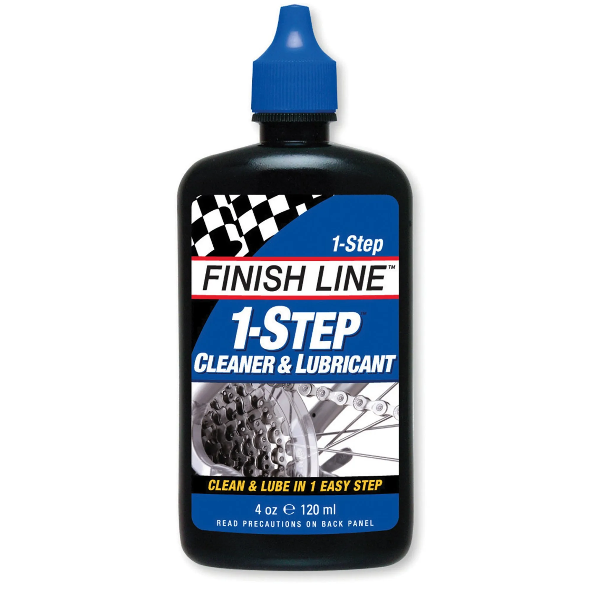 Finish Line 1 Step Cleaner & Lubricant, 4oz - Eco-Friendly, Rust Prevention for Cyclists