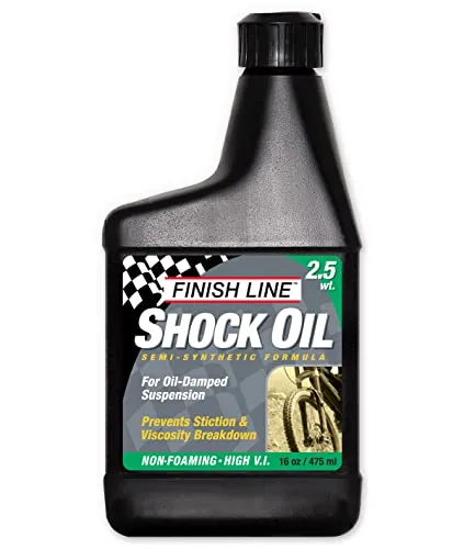 Finish Line 2.5wt Suspension Shock Oil 16oz - Premium Cycling Lubricant for All Forks