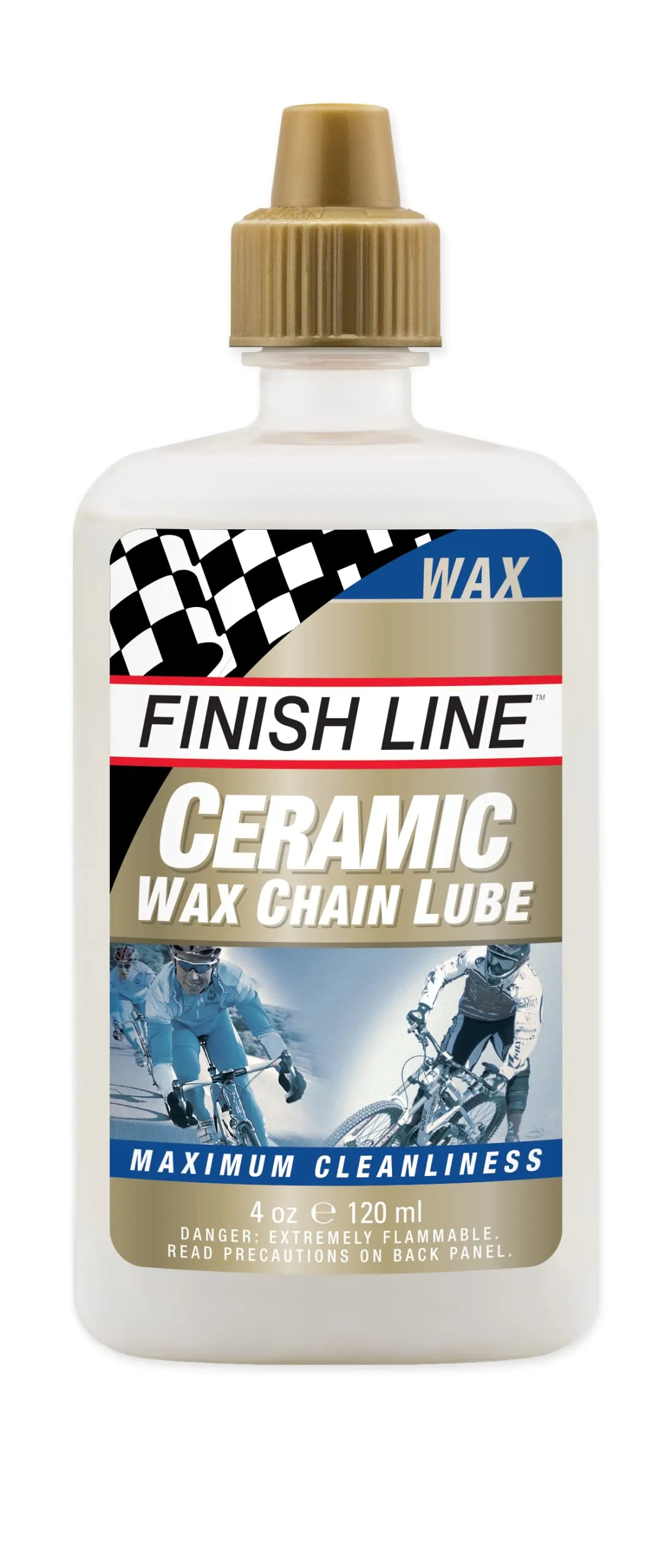 Finish Line Ceramic Wax Bicycle Chain Lube - Ultimate Drivetrain Cleanliness & Durability