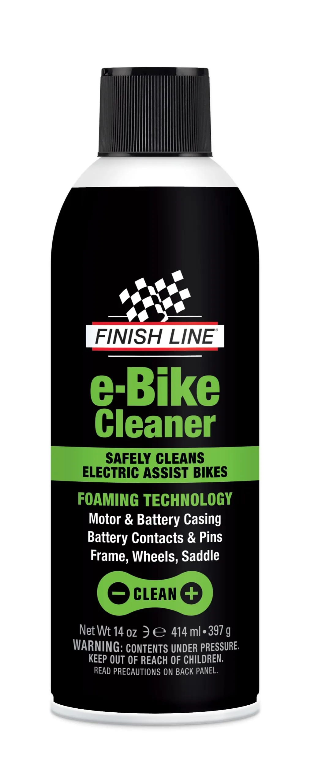 Finish Line E-Bike Cleaner - Gentle, Streak-Free, Rinse-Free Formula for E-Bikes & Exercise Bikes
