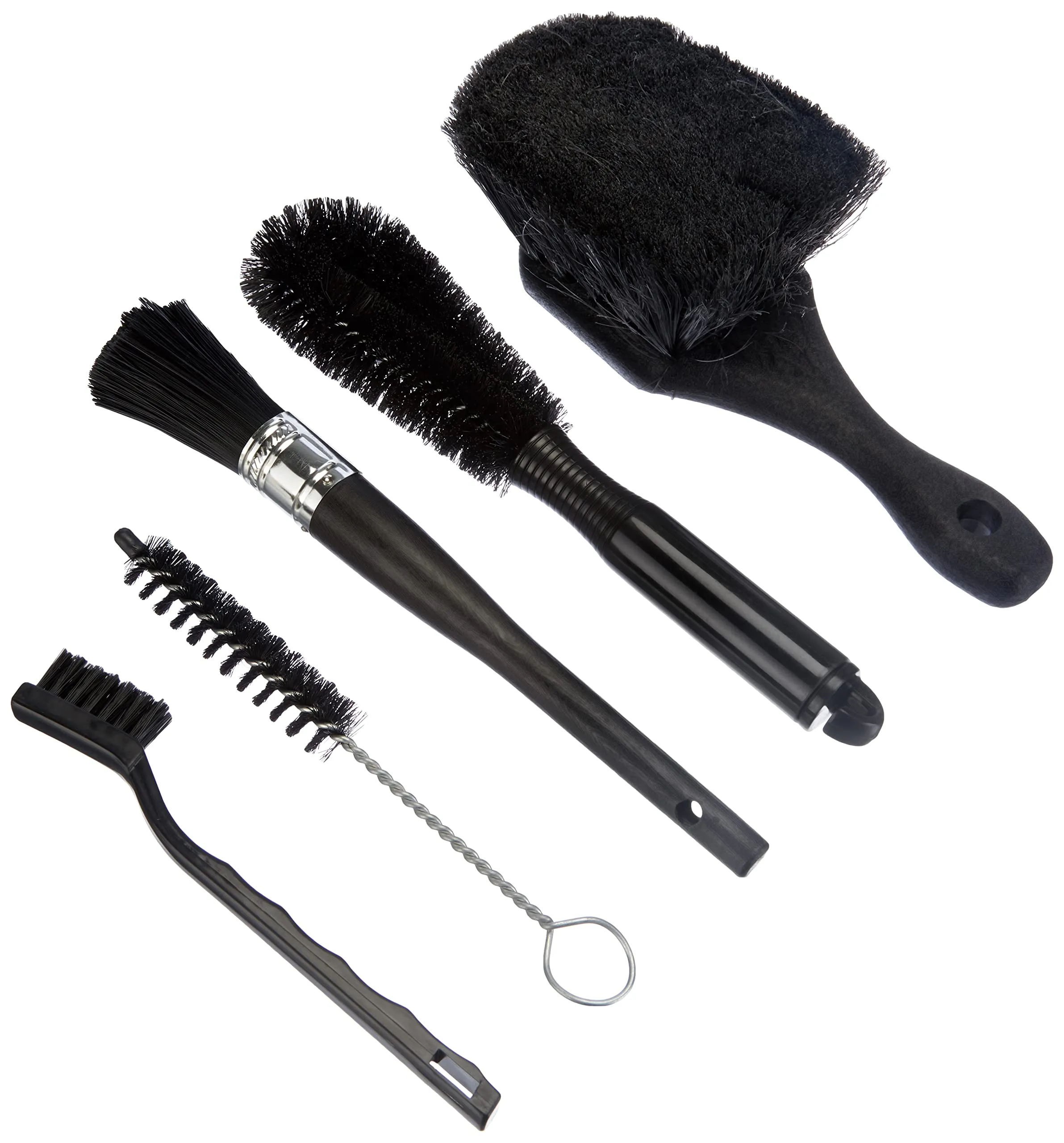 Finish Line Easy-Pro 5 Piece Brush Set for Precision Cleaning of Bicycles, Motorcycles, & Cars
