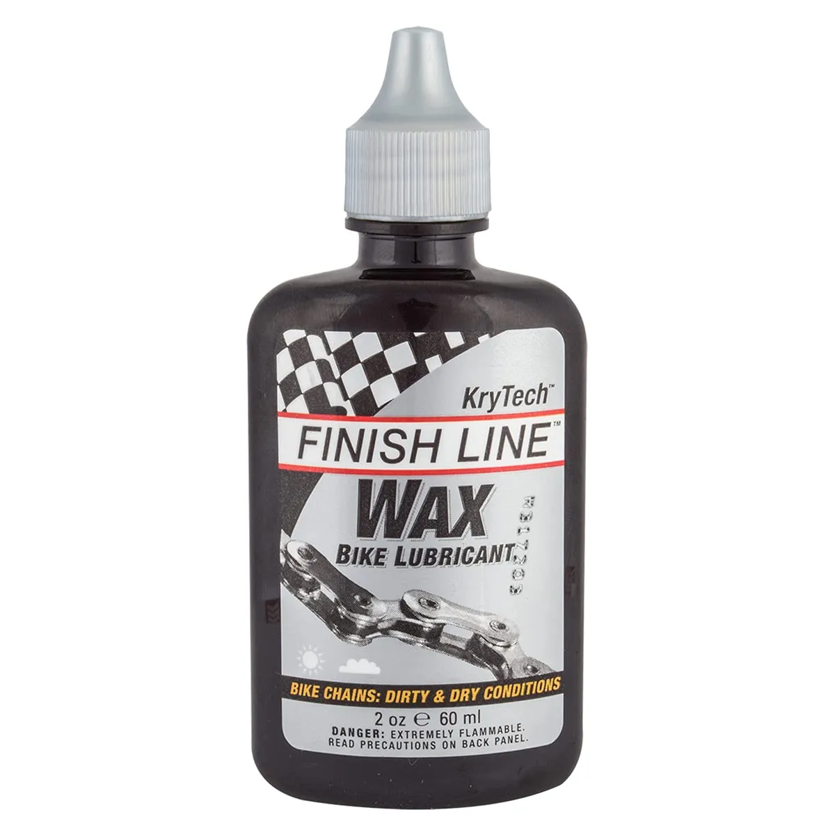 Finish Line Krytech Wax Lube 4oz - Advanced Dry Formula for Clean Cycling Performance