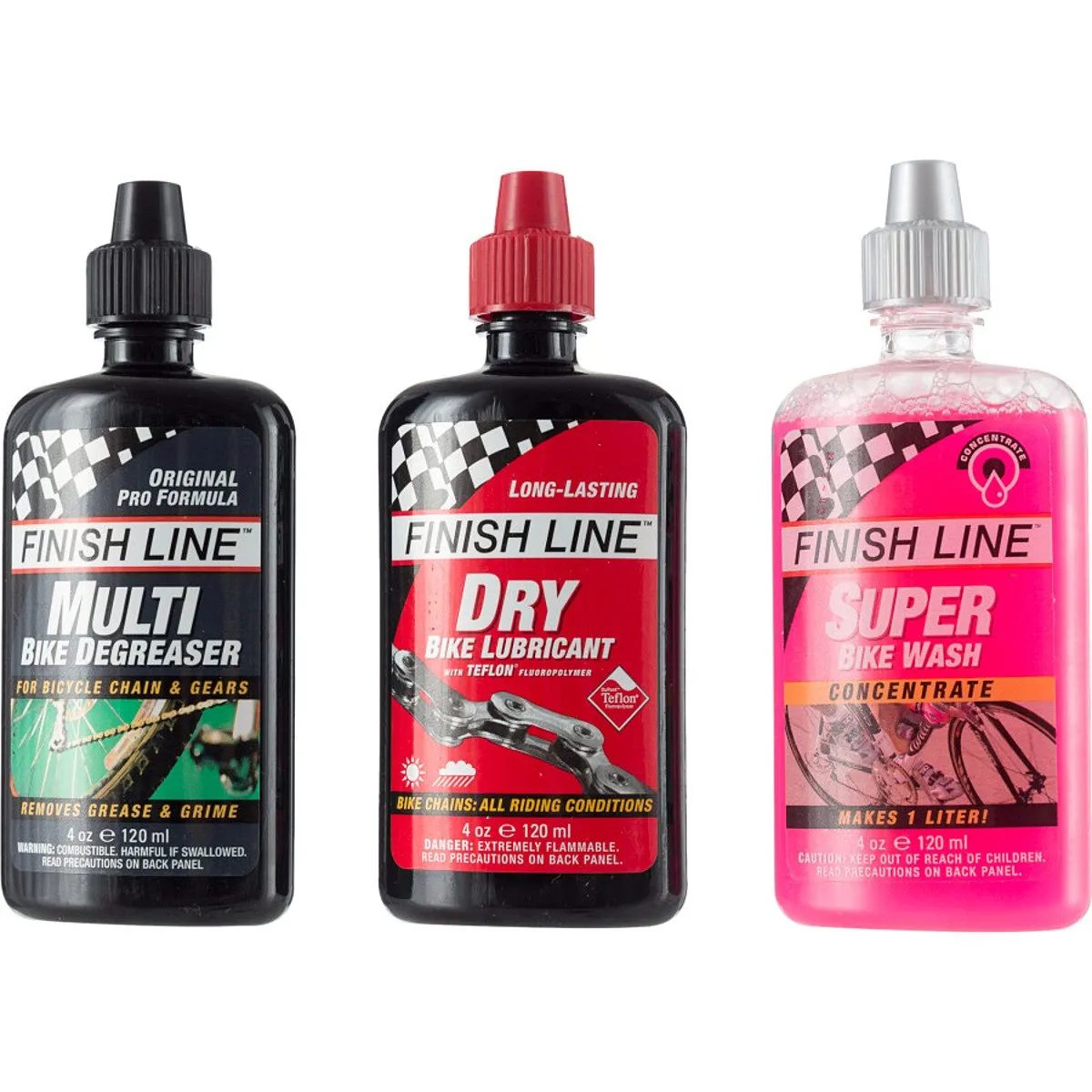 DRY Lube, Multi-Degreaser & Super Bike Wash