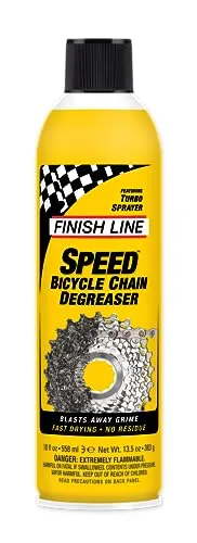 Finish Line Speed Bike Degreaser 18oz - Powerful Cleaning, Fast Evaporation, Safe for All Bikes