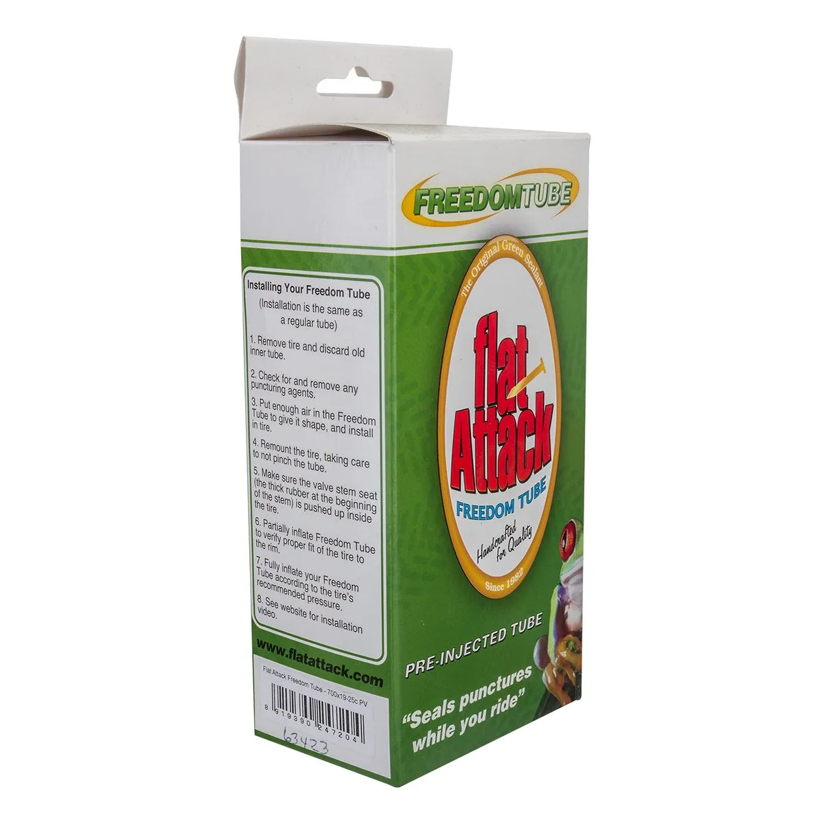 Flat Attack Tube 700x19-25C PV 48mm - Pre-injected with Flat Attack and 5-year guarantee